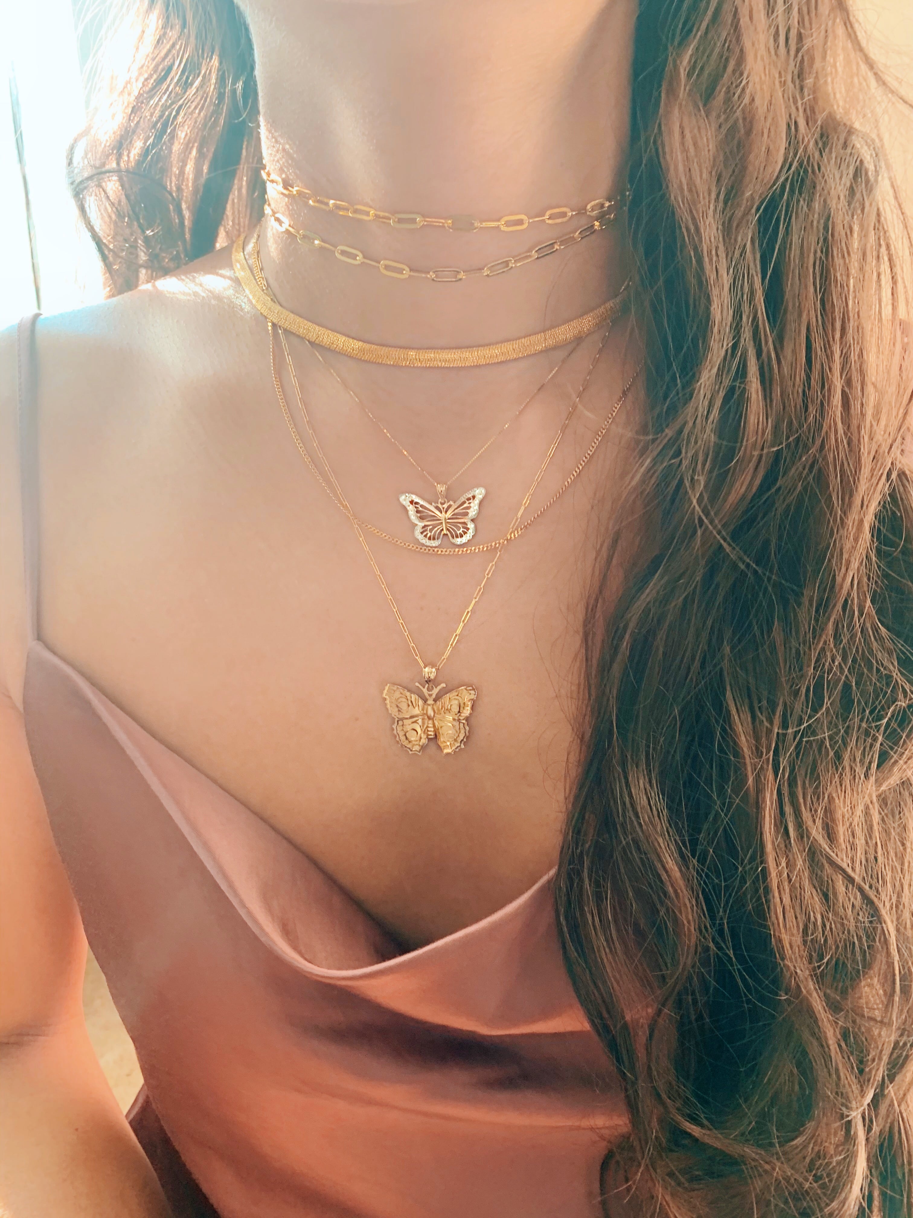 Gold Butterfly Necklace