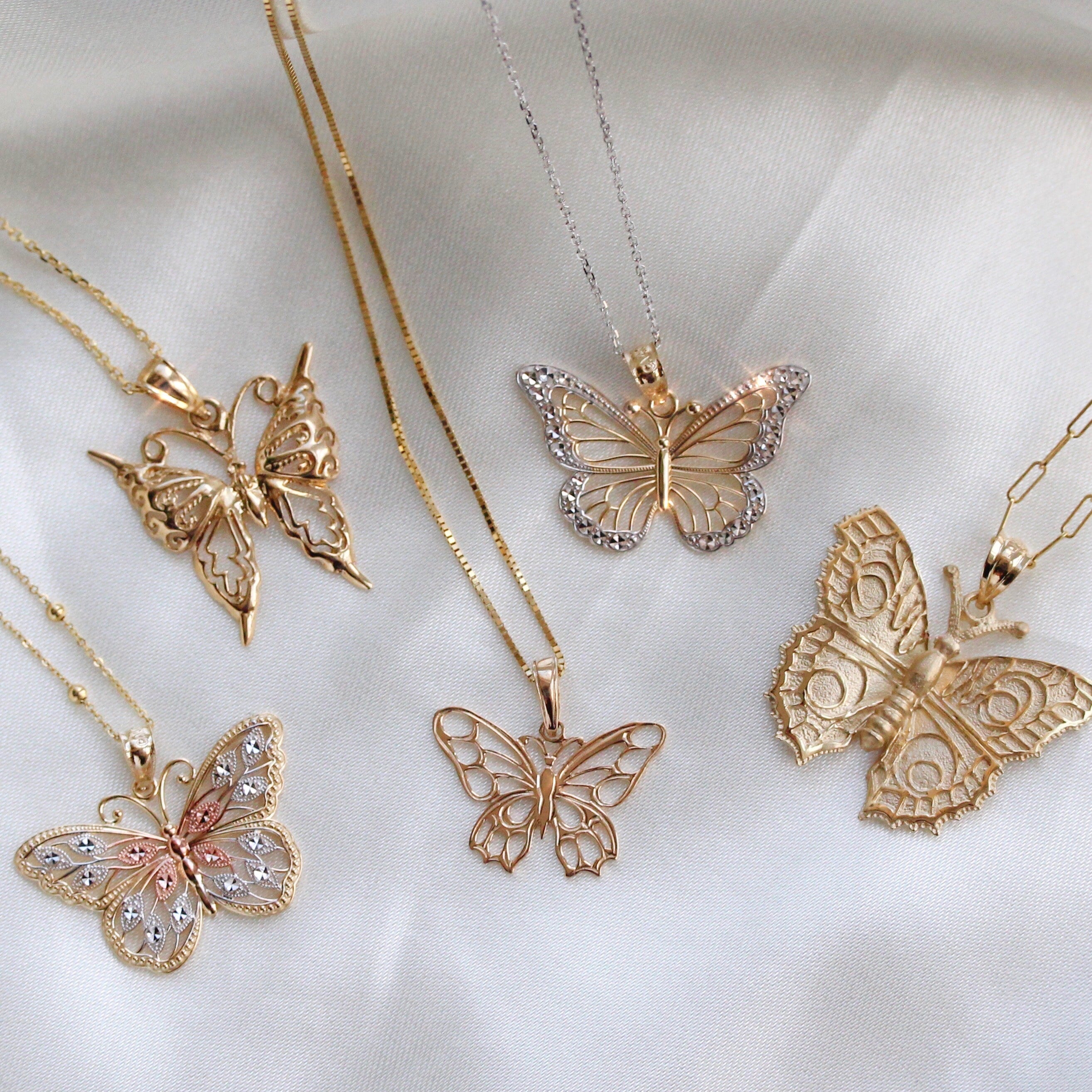 Gold Butterfly Pendant
