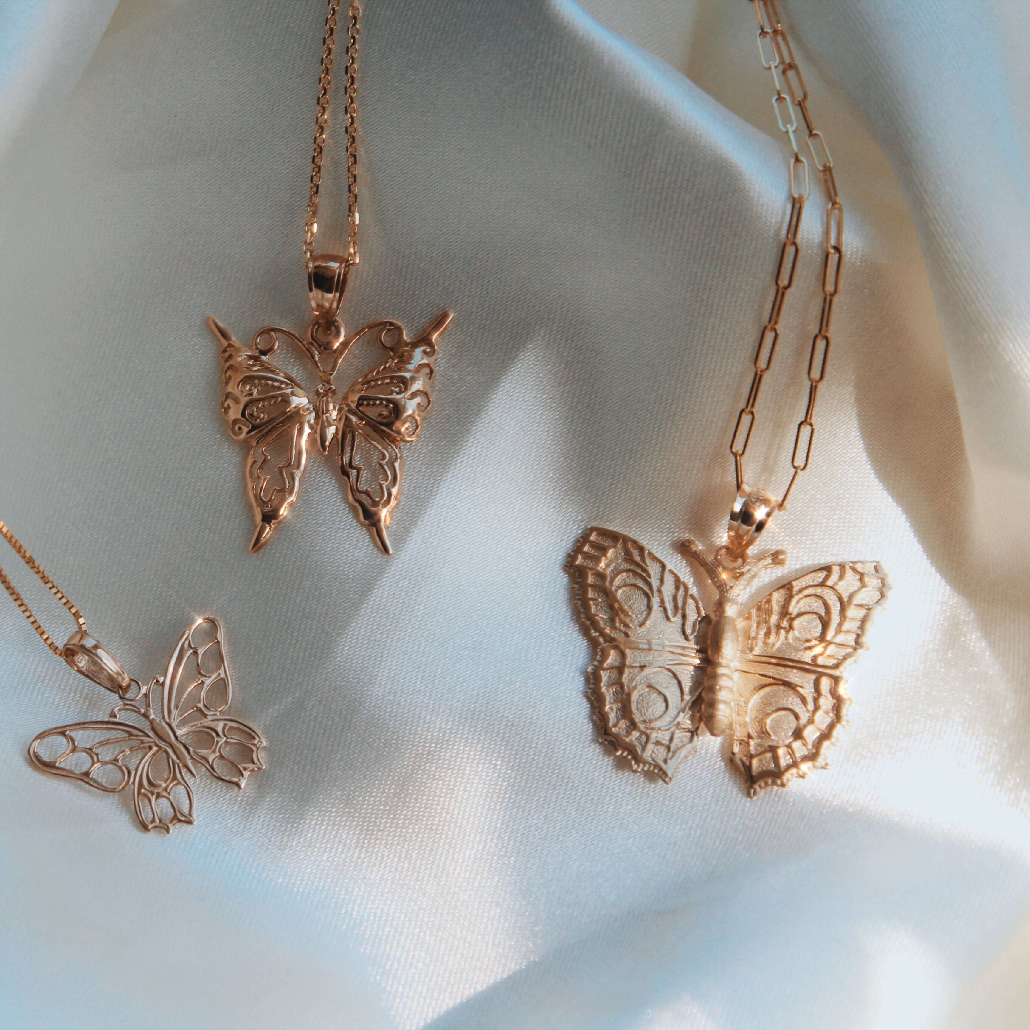 Gold Butterfly Pendant