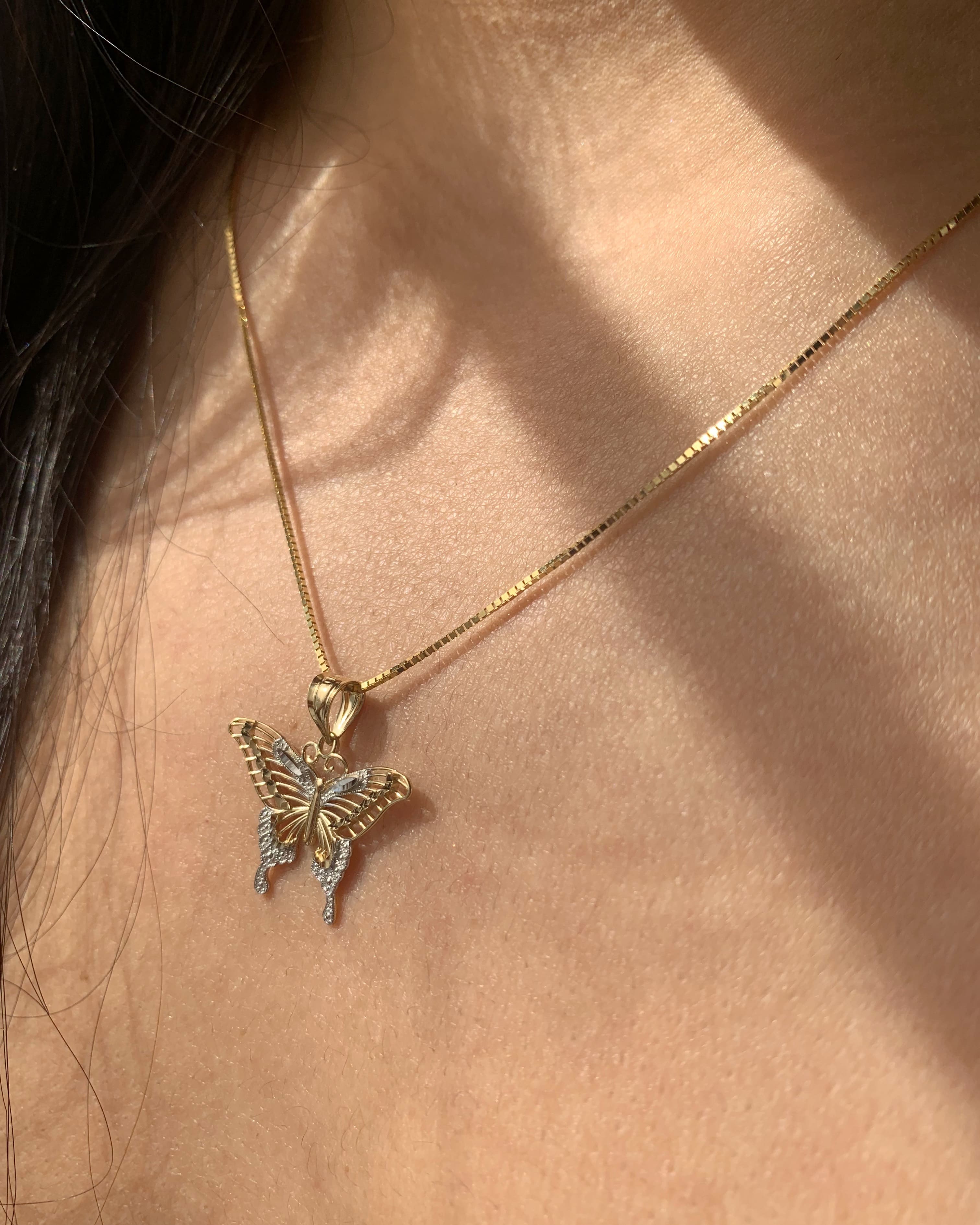 Gold Butterfly Necklace