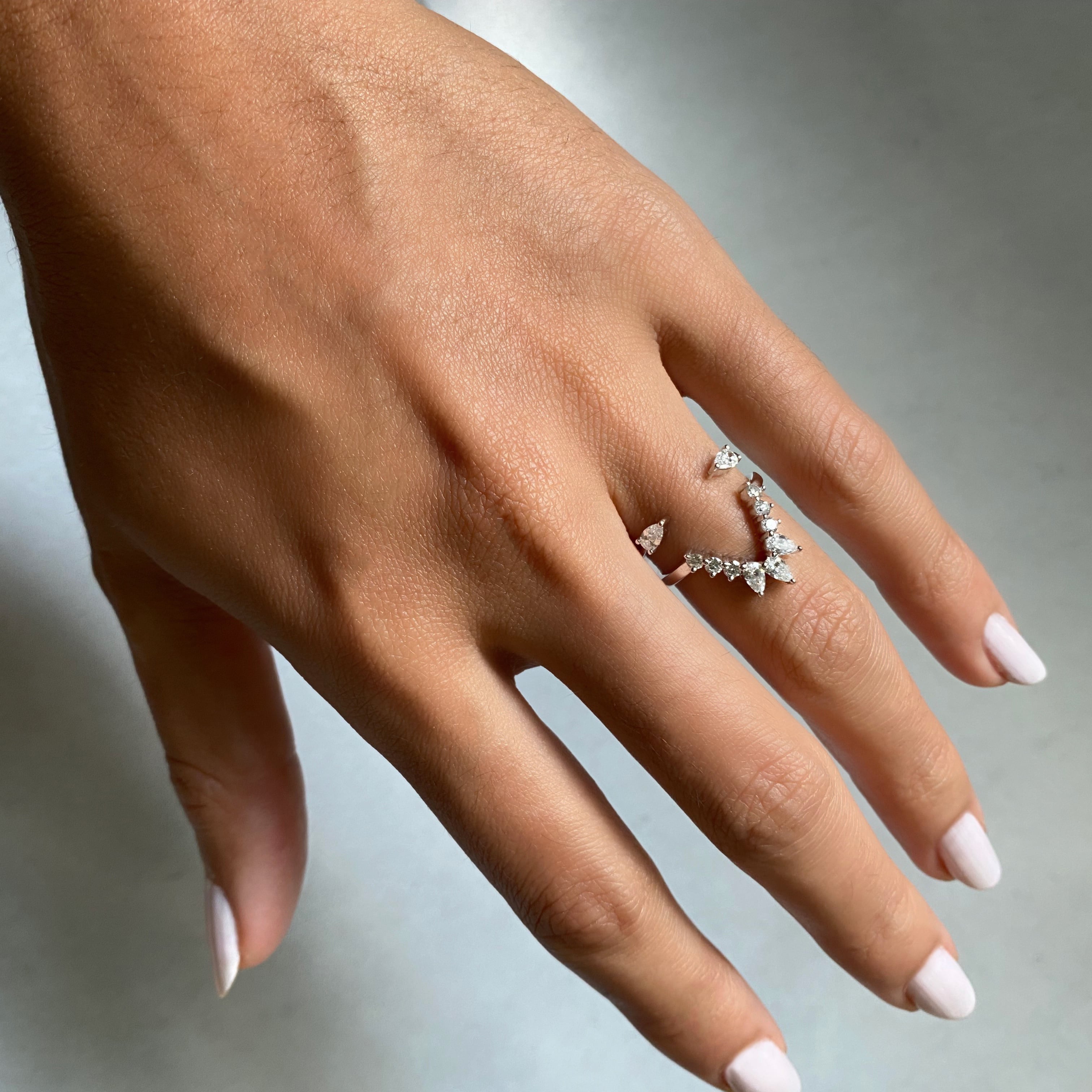 Diamond Chevron Custom Wedding Band