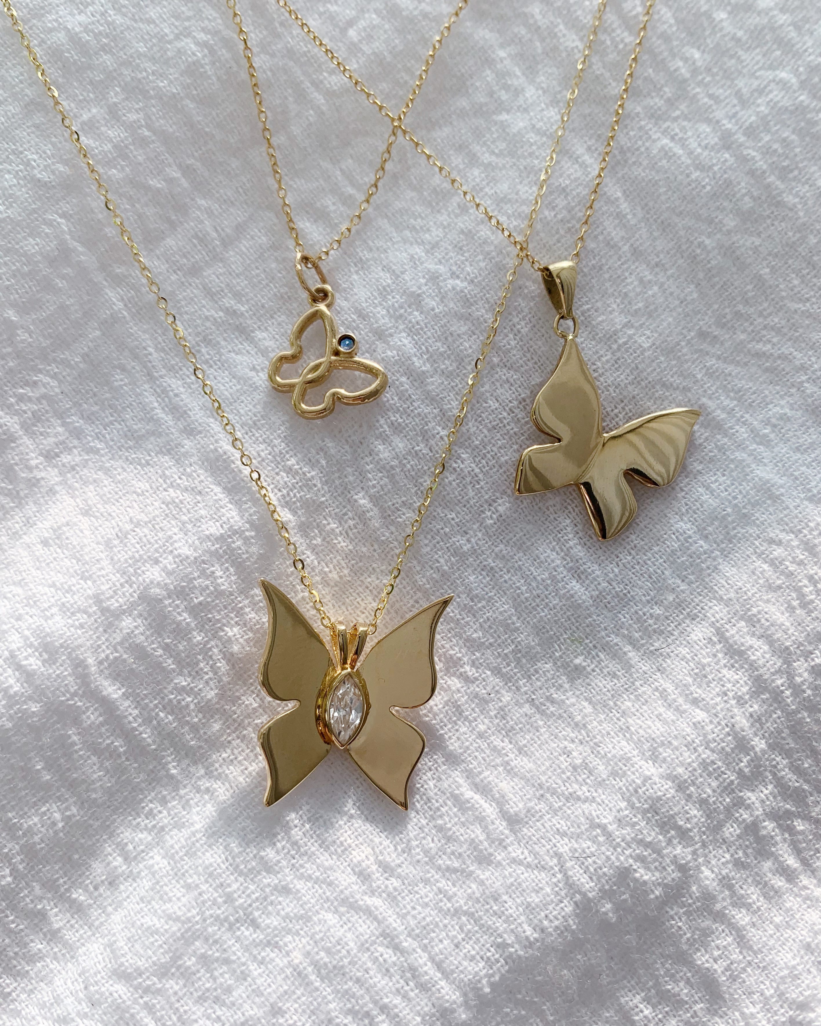 Gold Butterfly Necklace