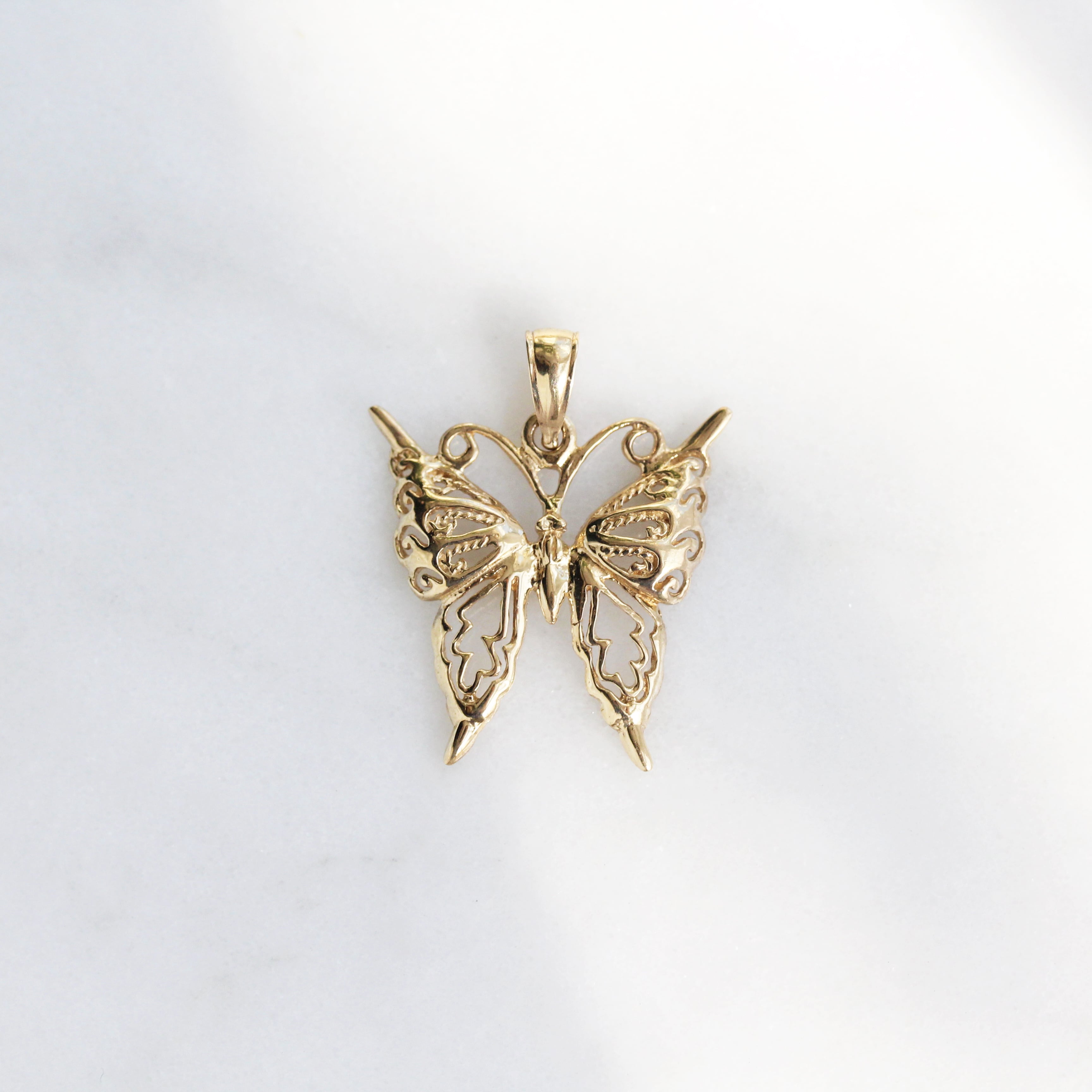 Gold Butterfly Necklace