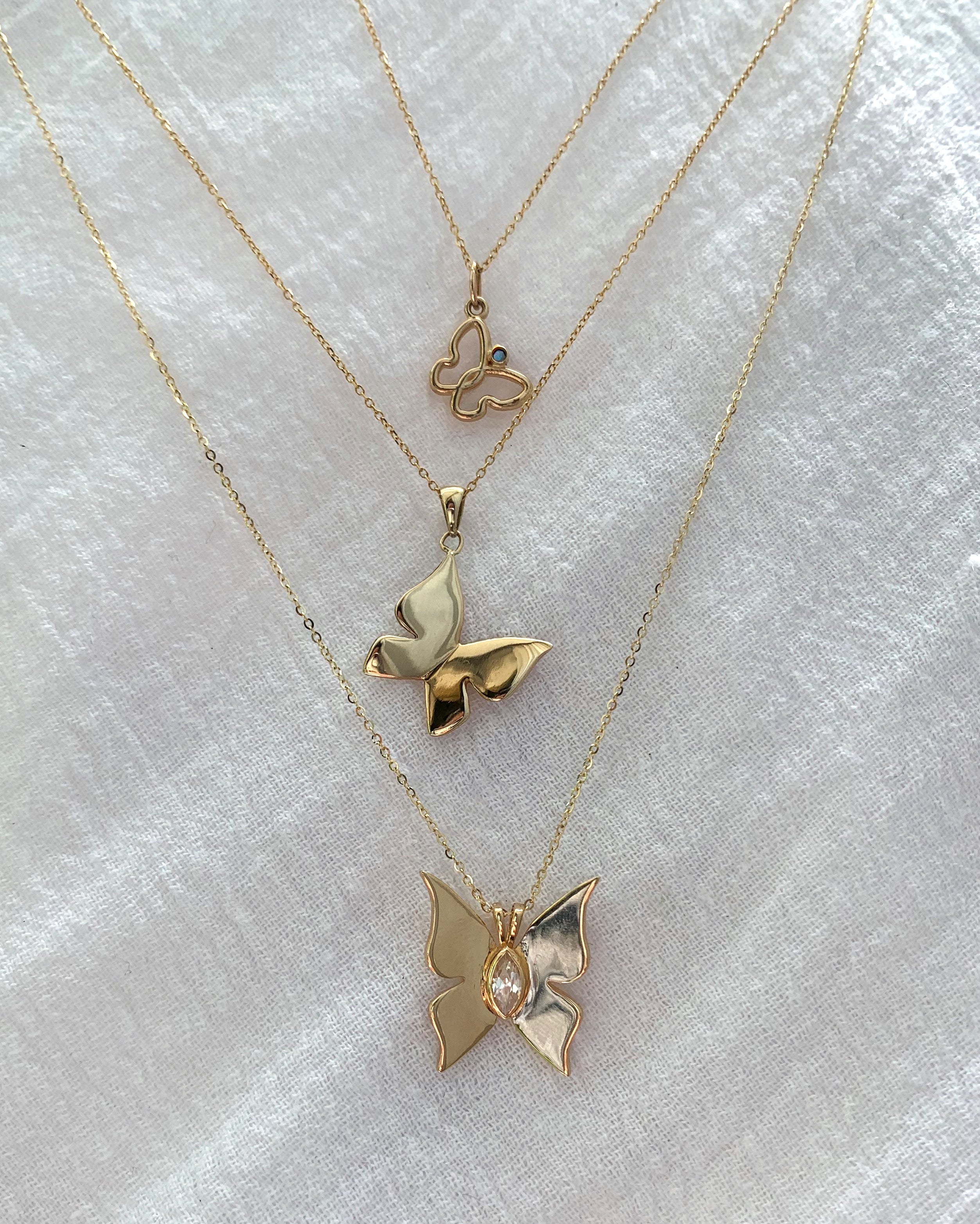 Gold Butterfly Necklace