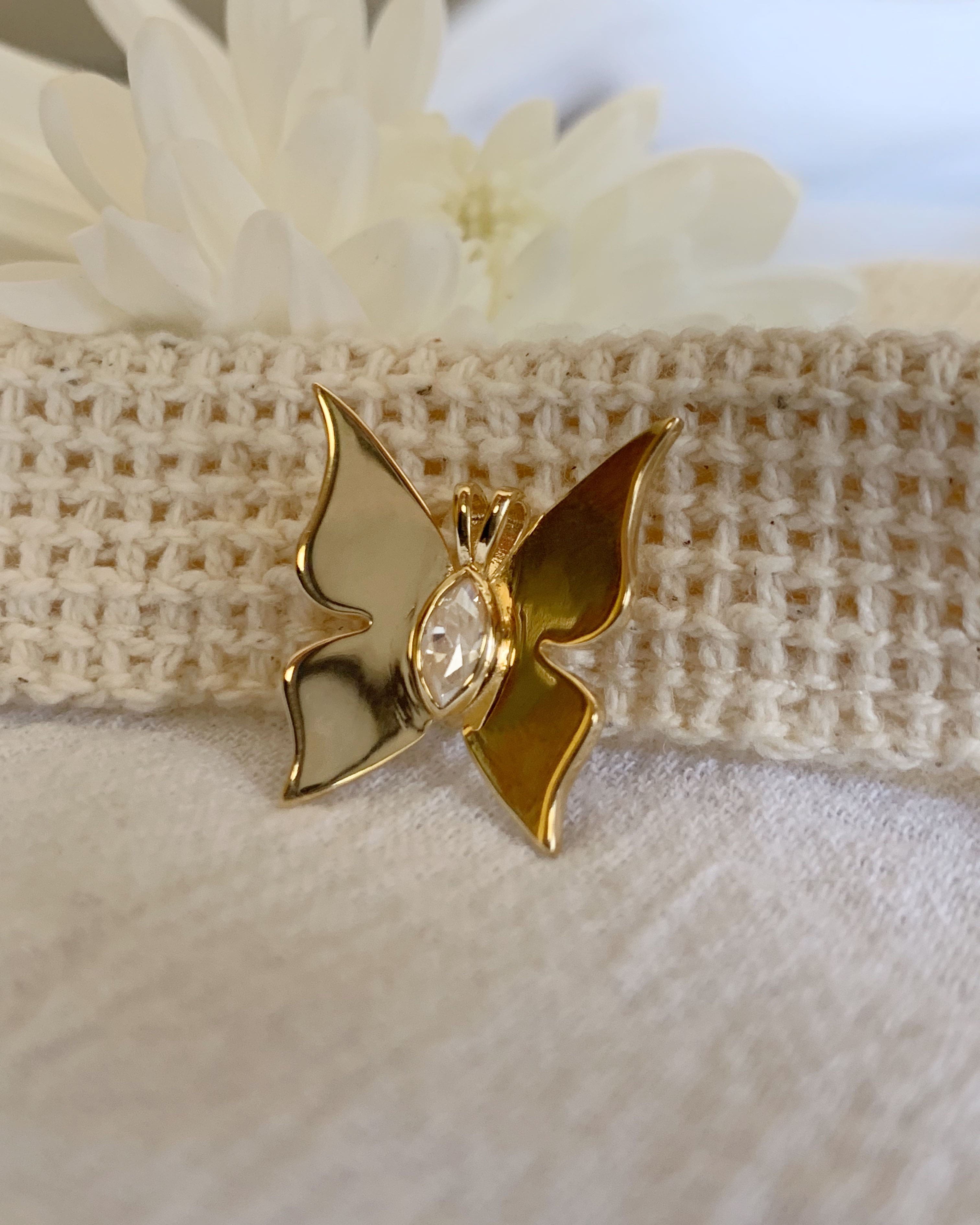 Gold Butterfly Necklace