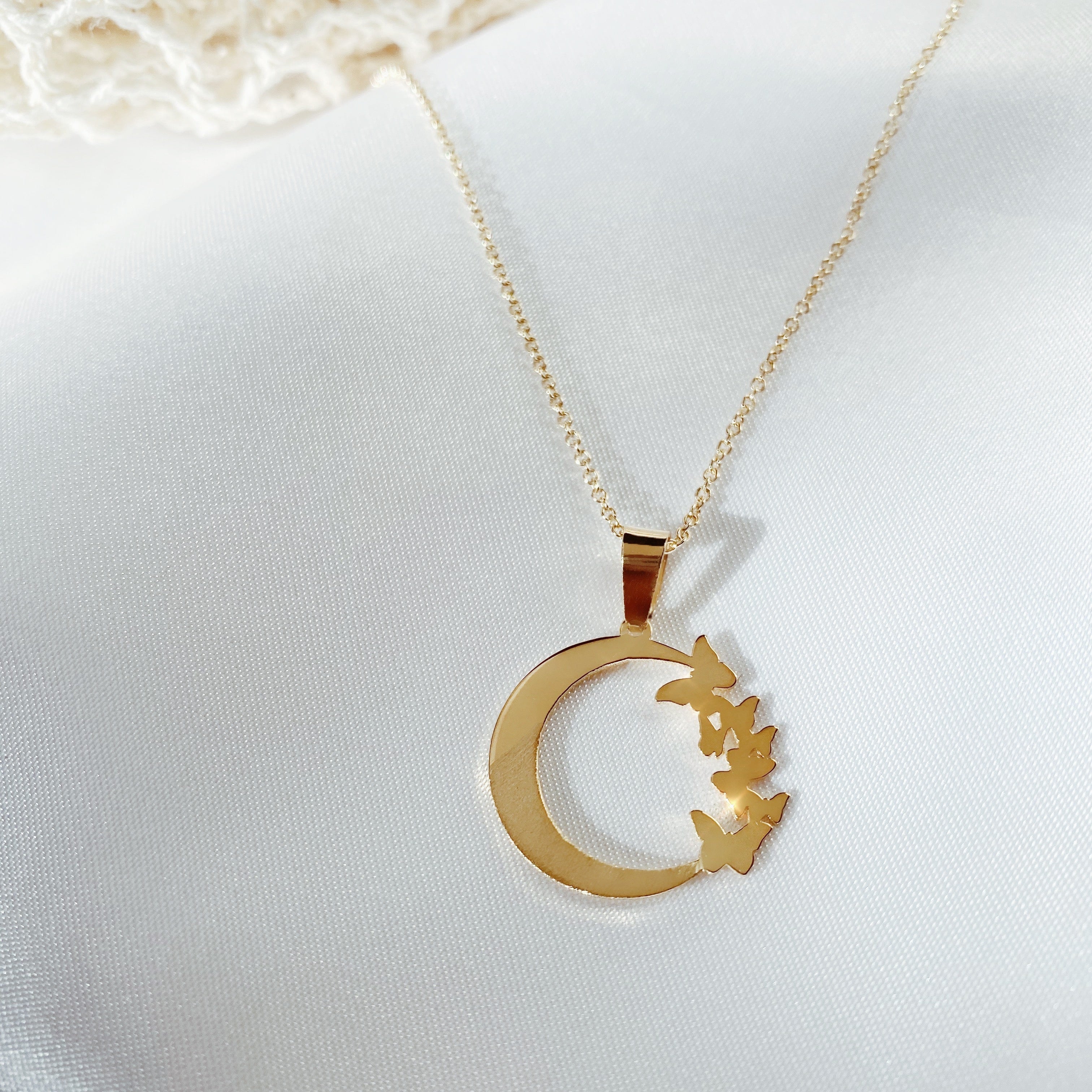 Butterfly Moon Necklace