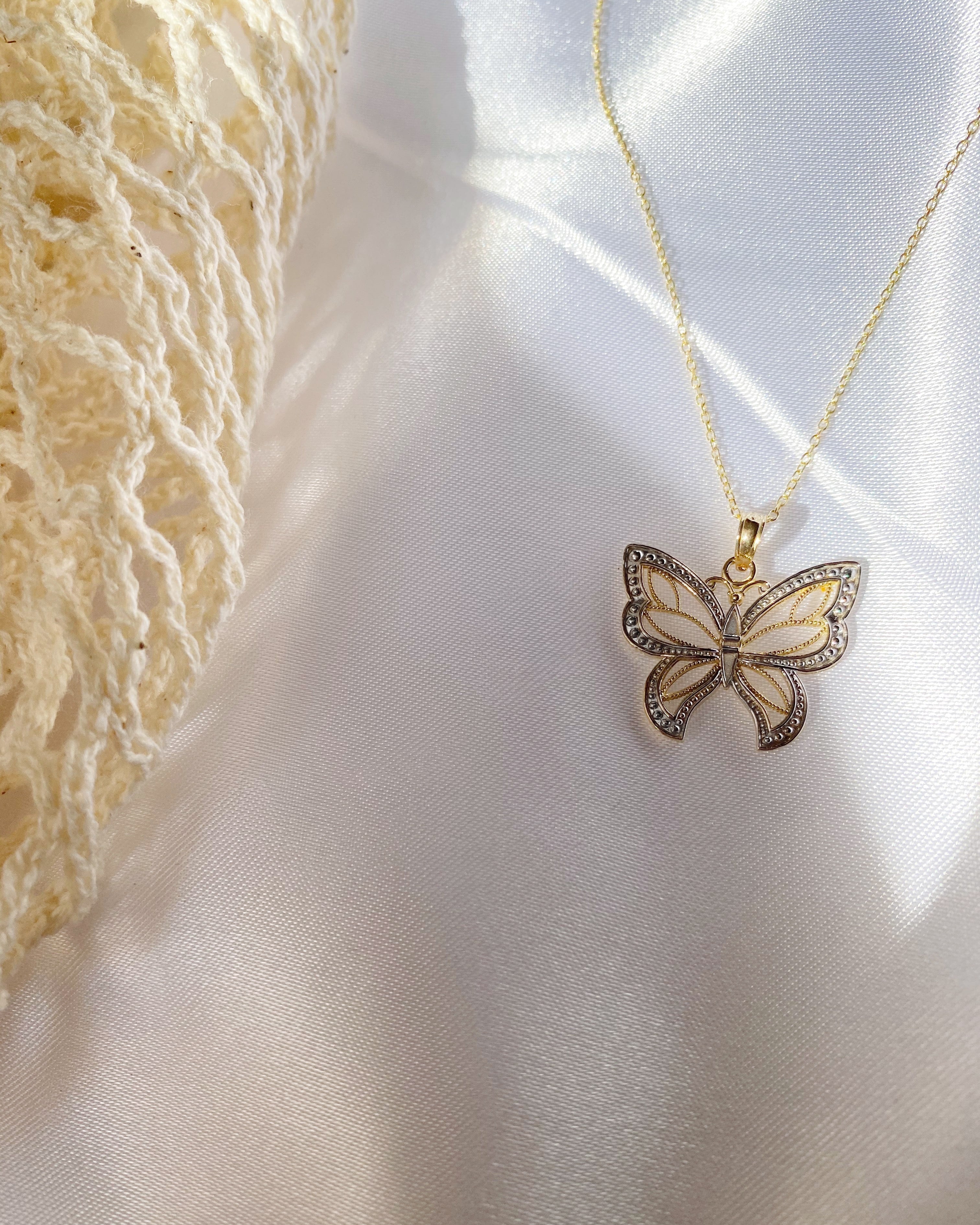 Gold Butterfly Necklace