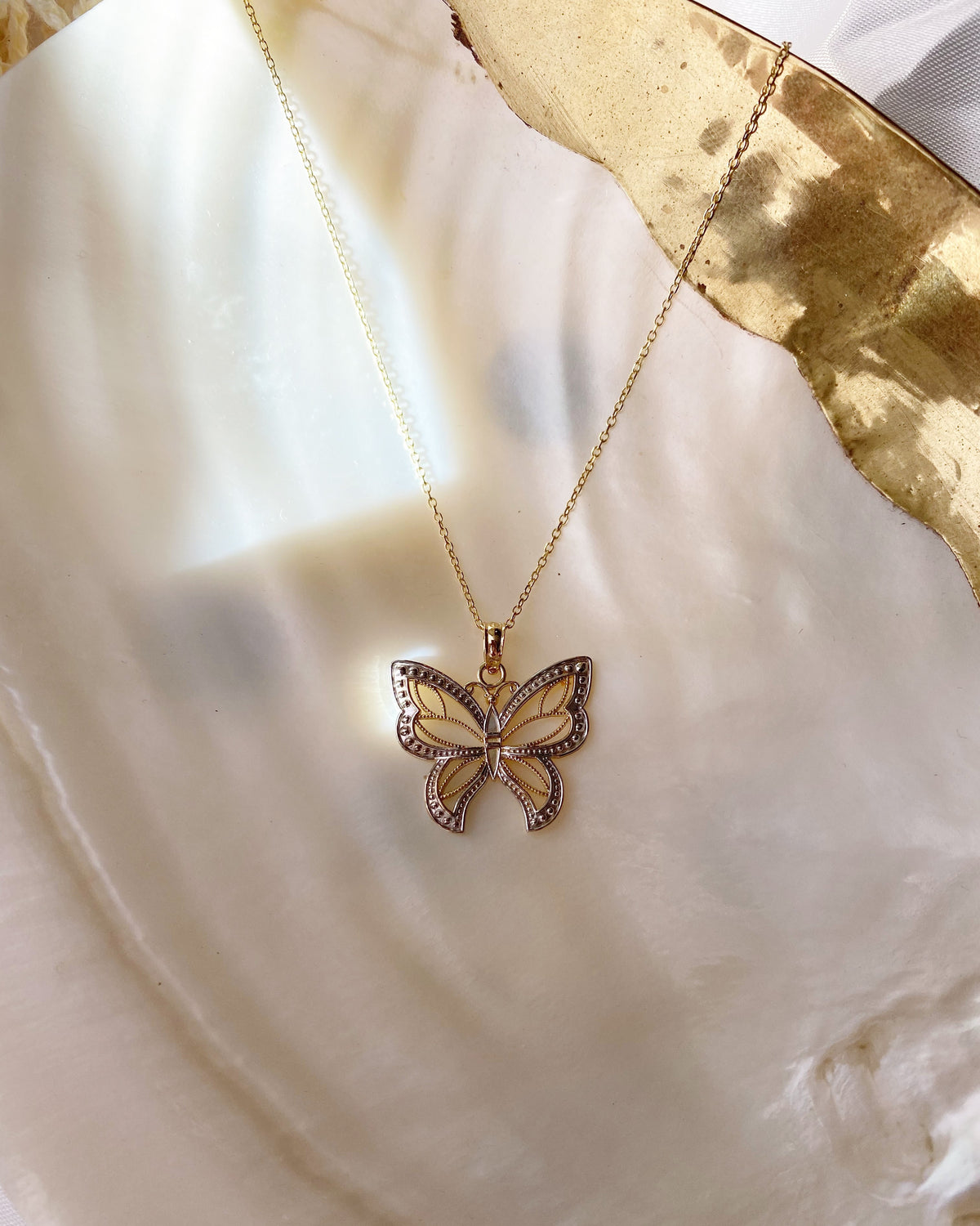 Gold Butterfly Necklace