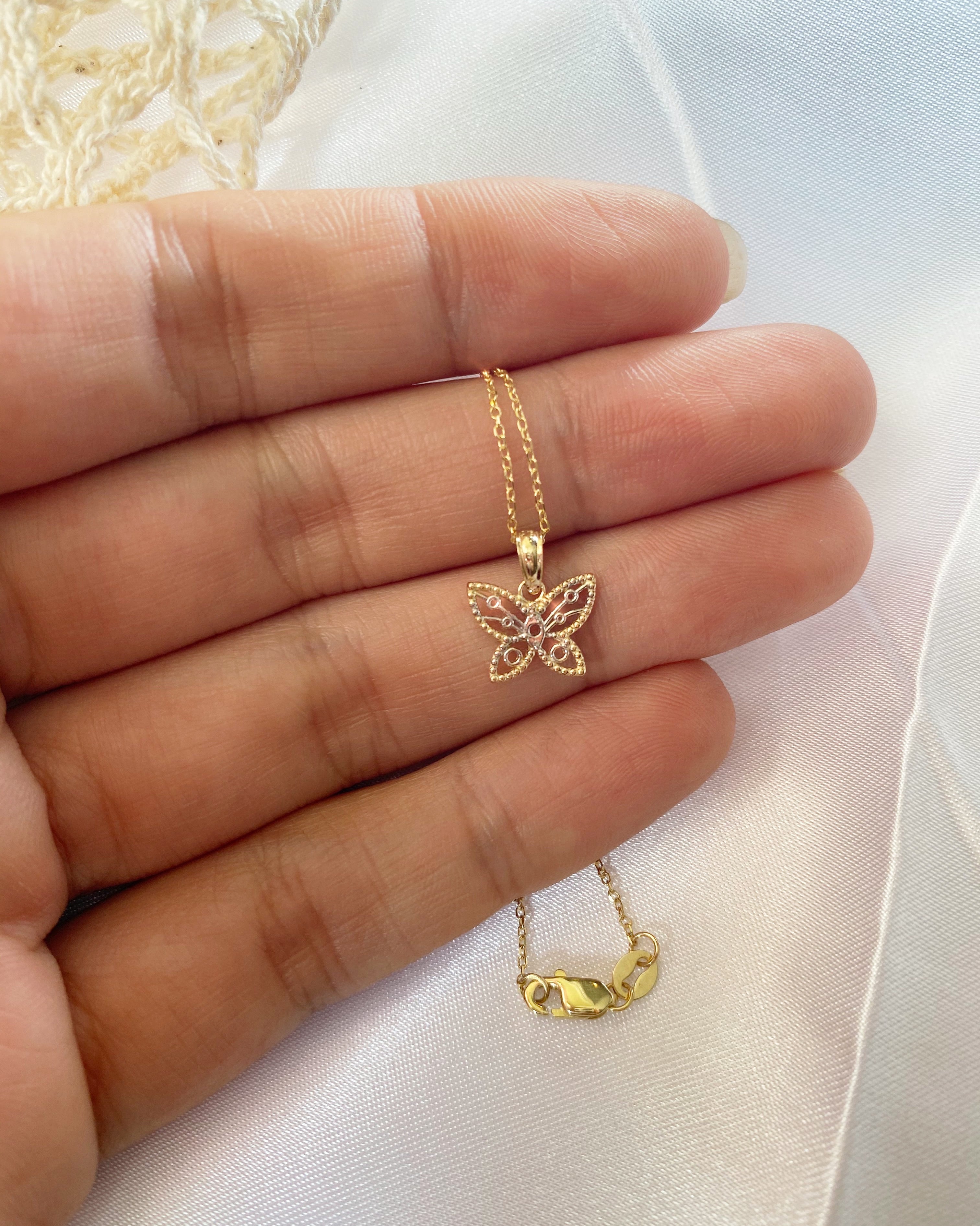 Mini Gold Butterfly Necklace