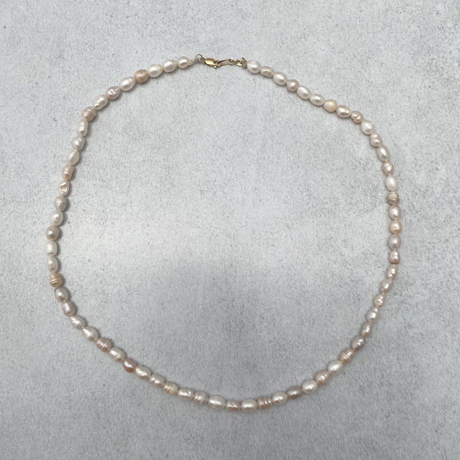 14k Biwa Freshwater Pearl Necklace