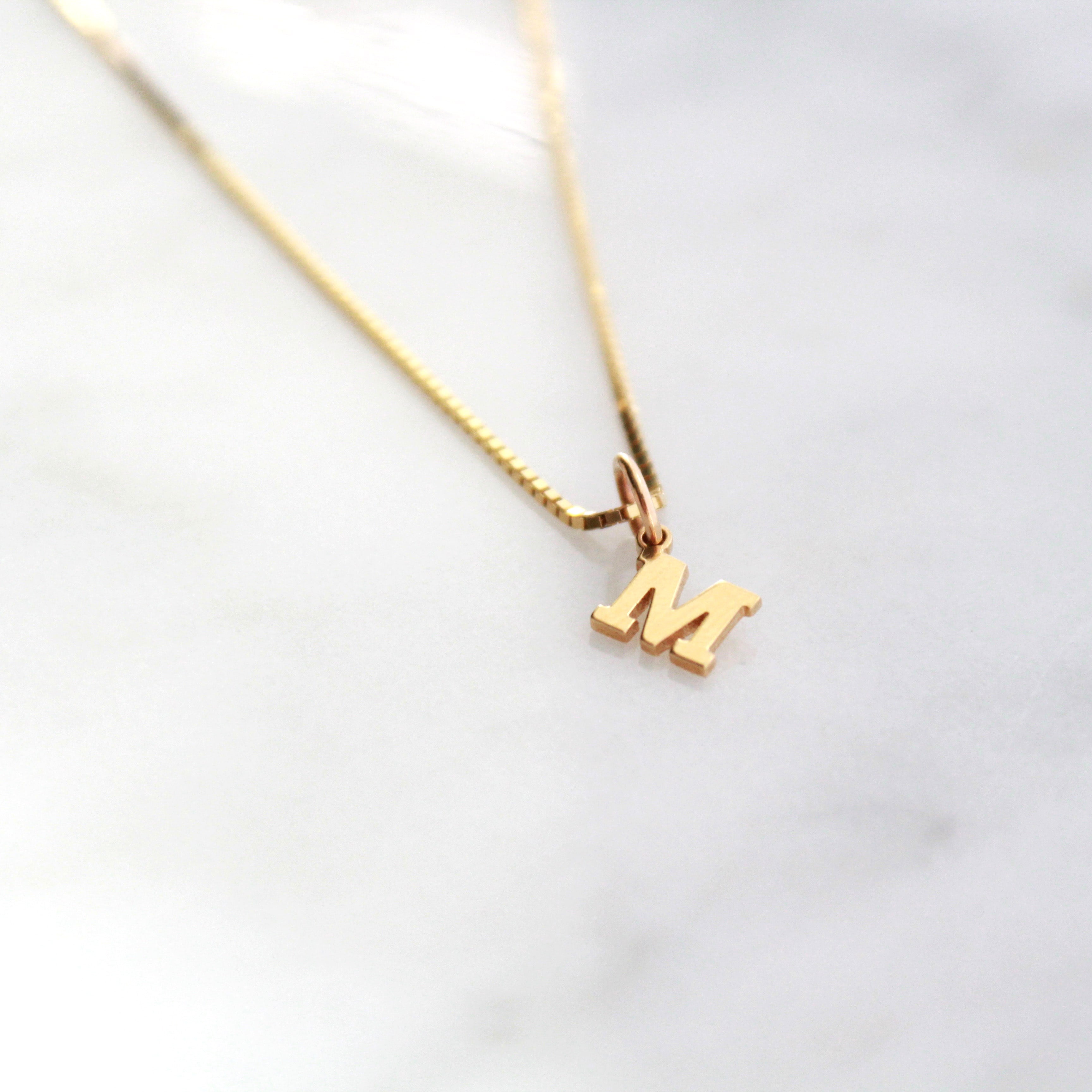 Dainty Custom Initial Necklace