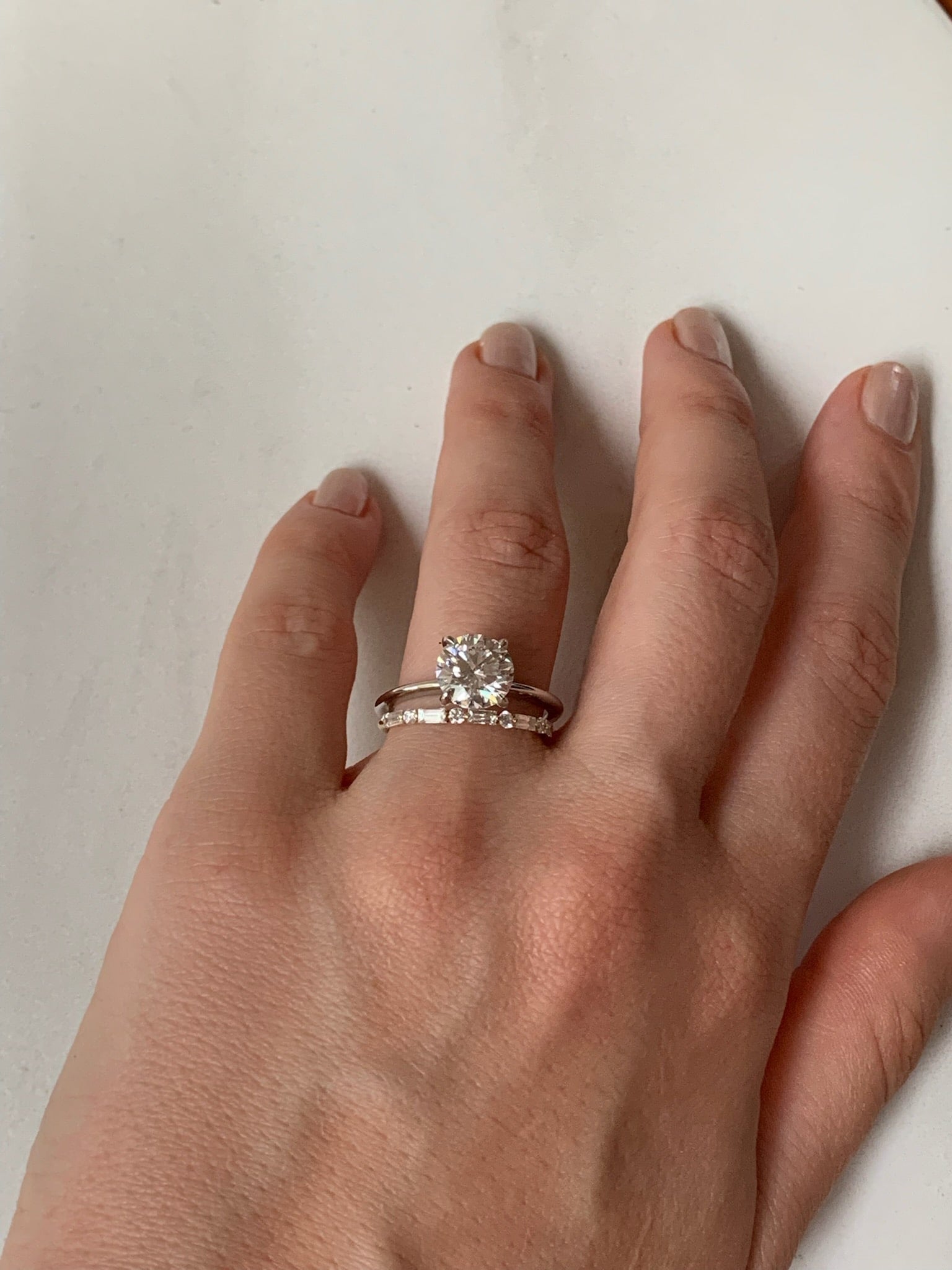 Custom Round Diamond Engagement Ring