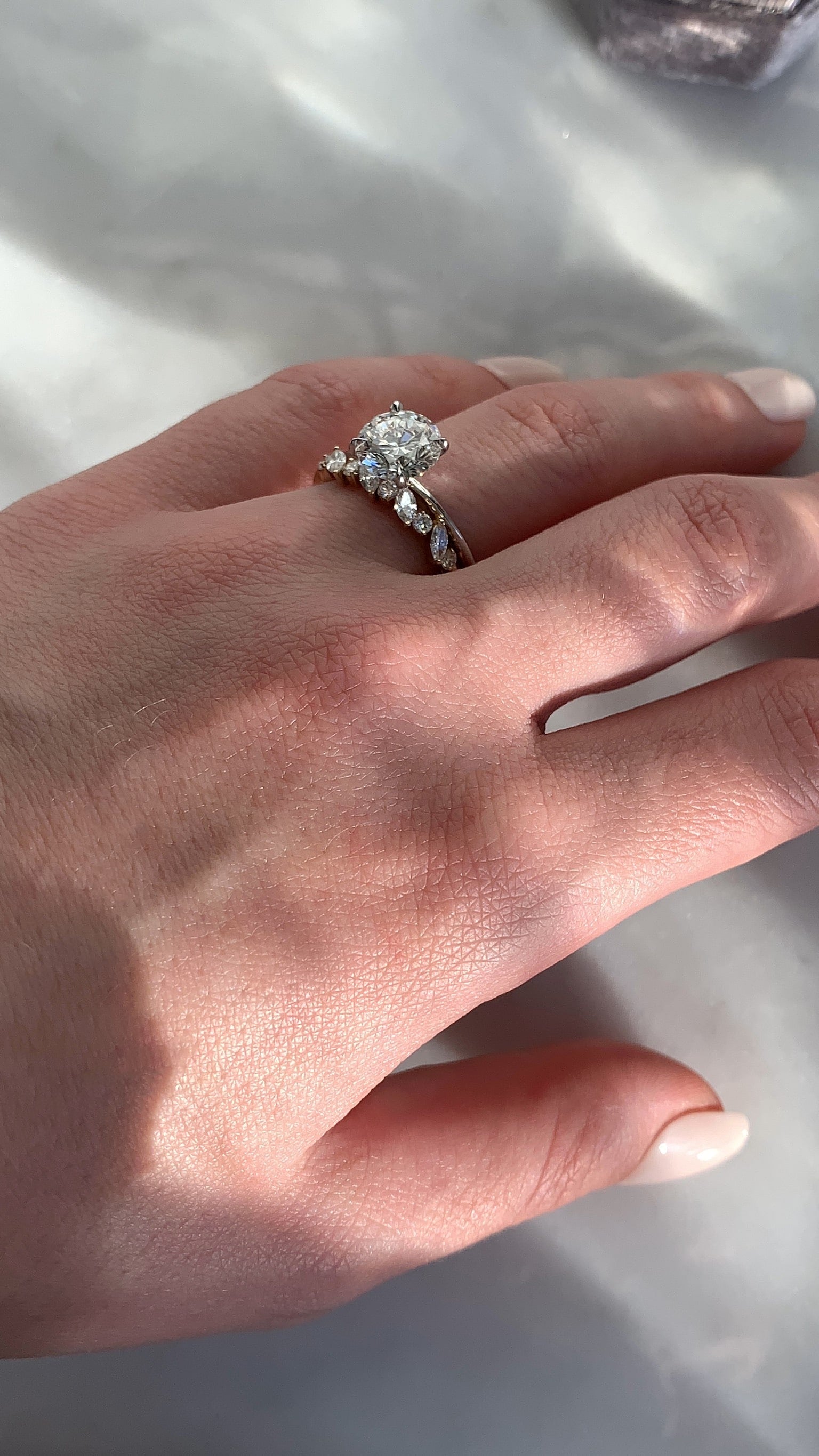Custom Round Diamond Engagement Ring