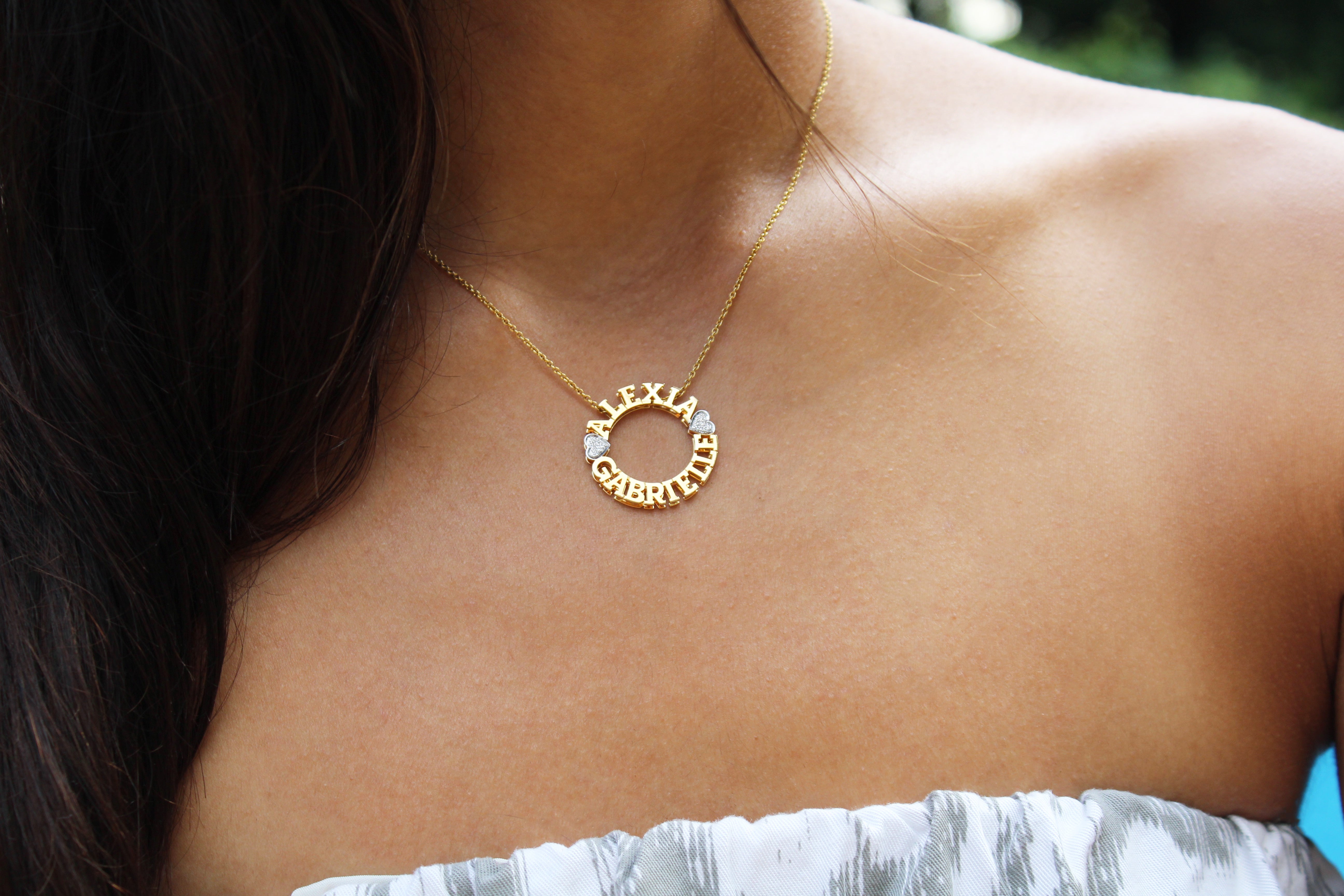 Kimiya Jewelers Circle Name Necklace