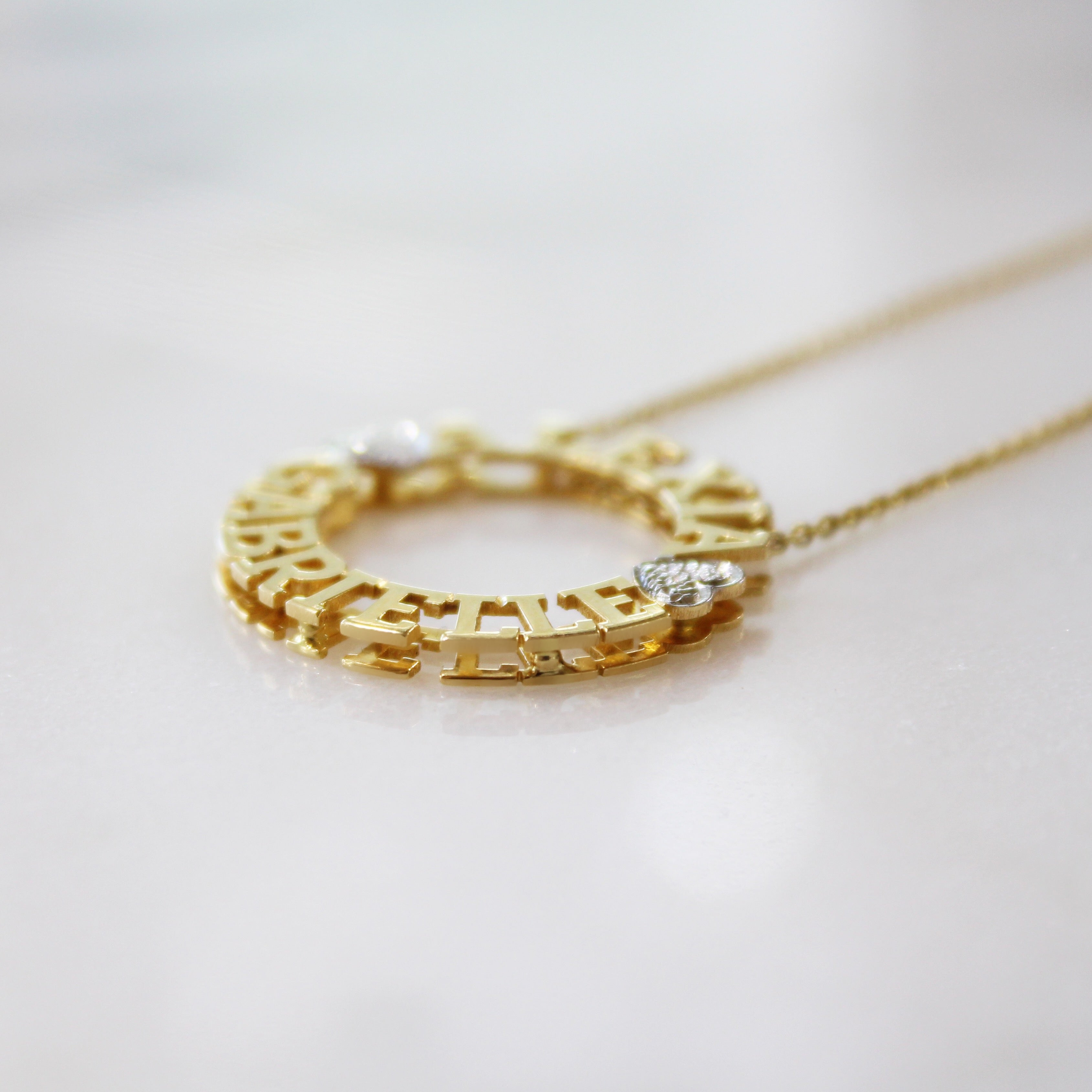 Kimiya Jewelers Circle Name Necklace