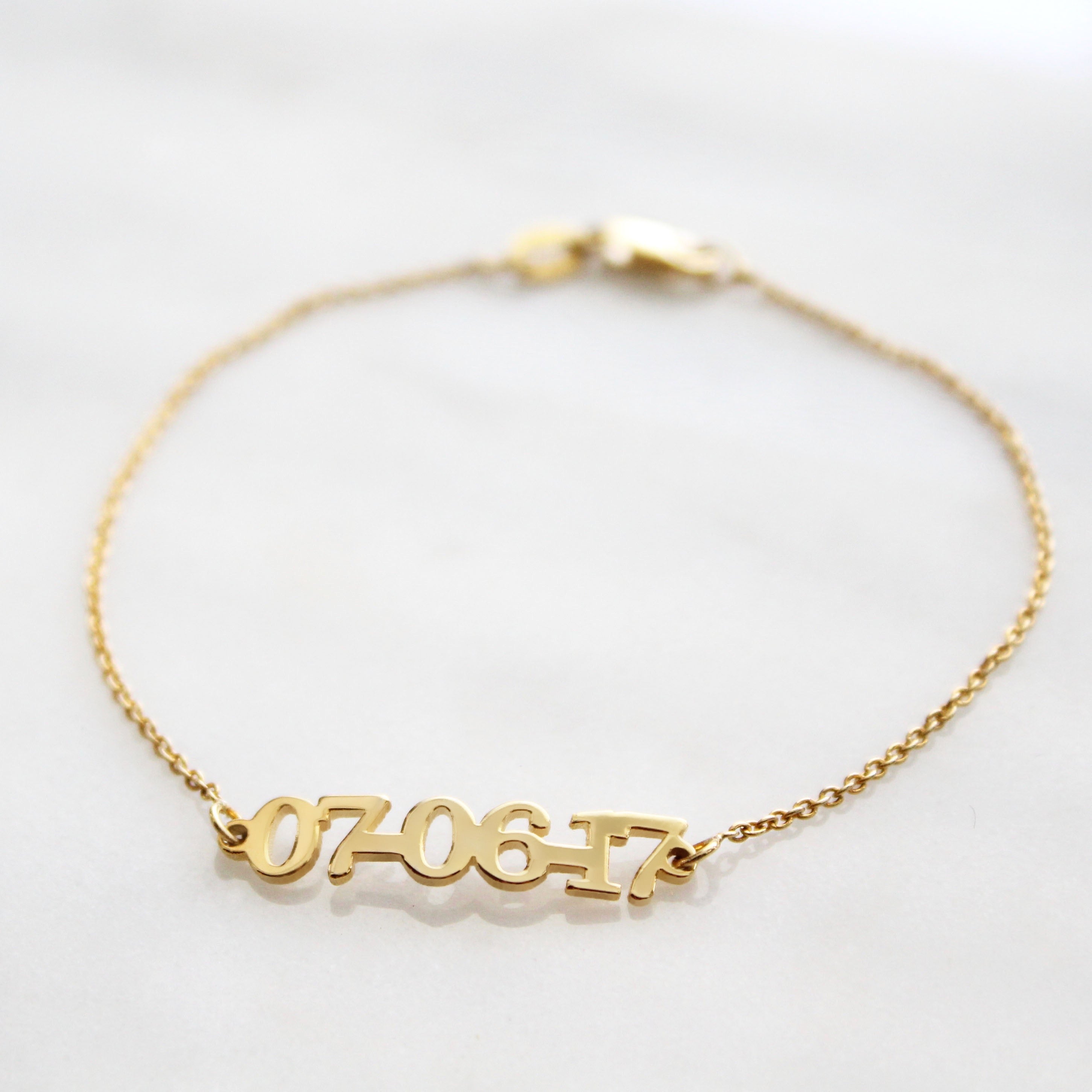 Personalized Date Bracelet