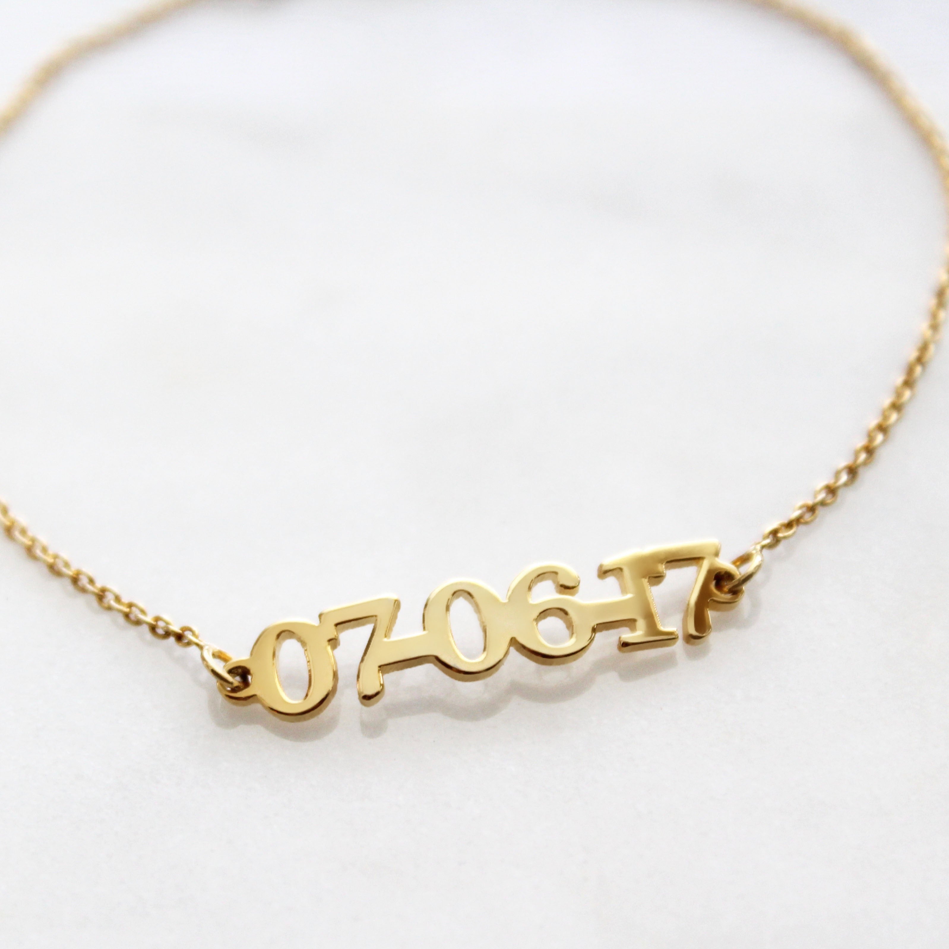 Personalized Date Bracelet