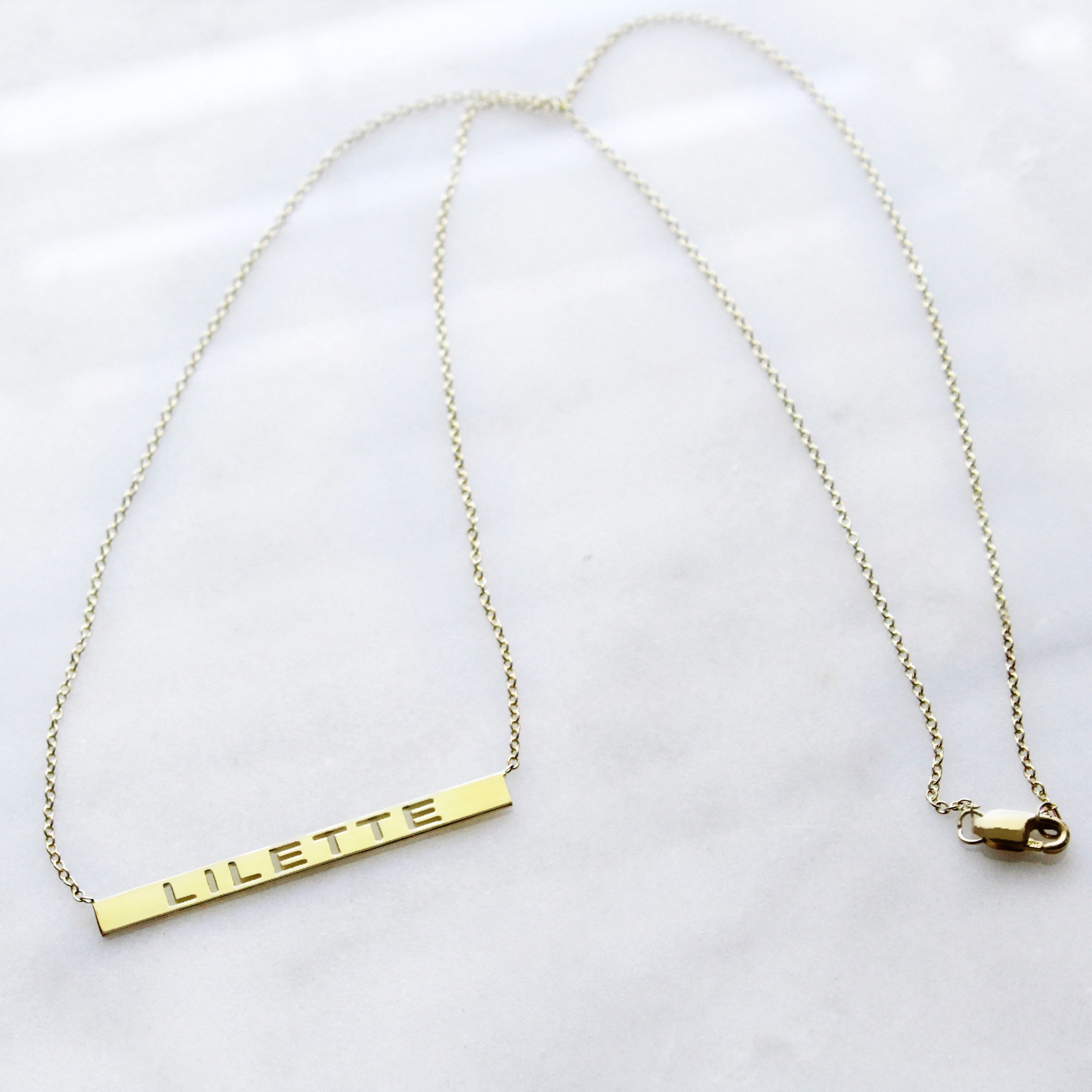 Kimiya Jewelers Cut Out Bar Necklace