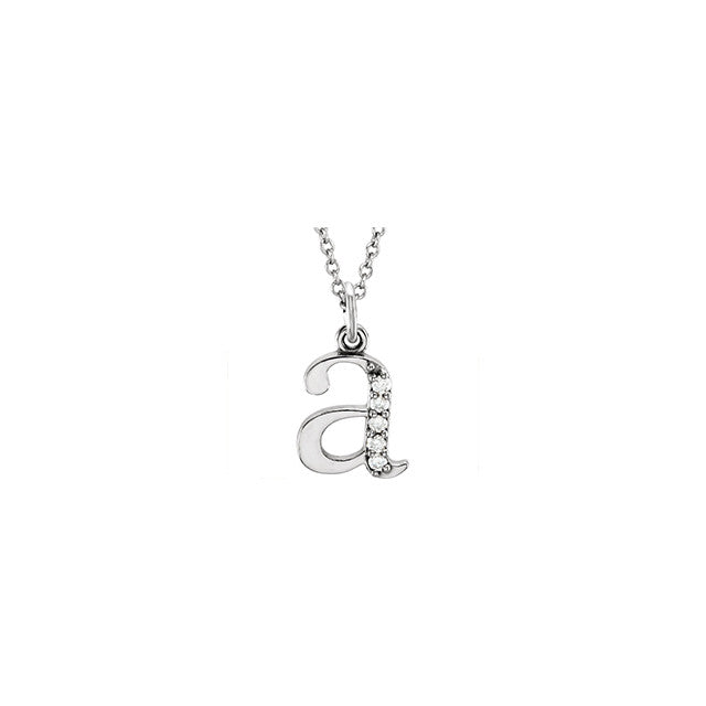 Kimiya Jewelers Diamond Initial Necklace