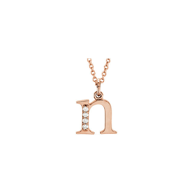 Kimiya Jewelers Diamond Initial Necklace