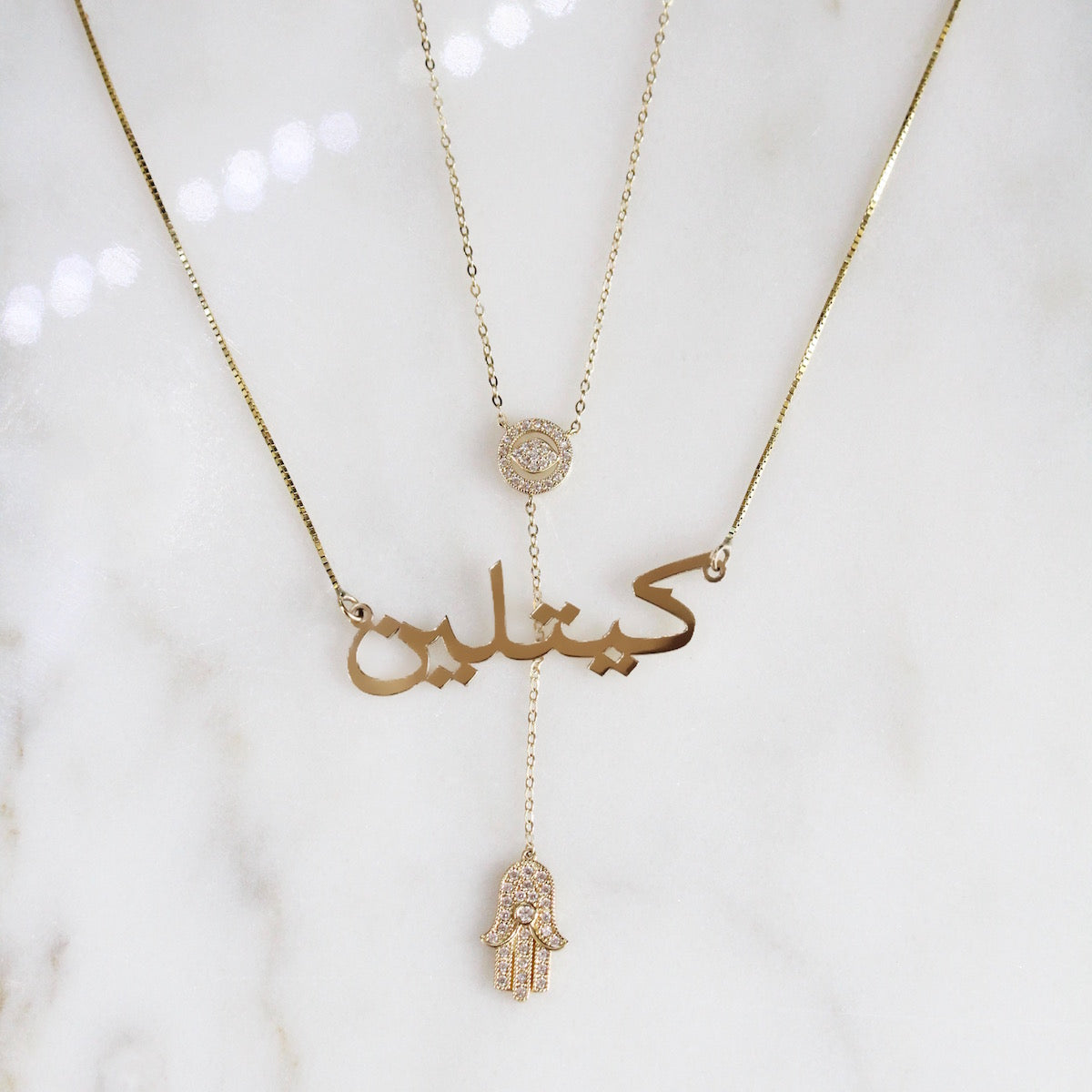 Fatima Lariat Necklace