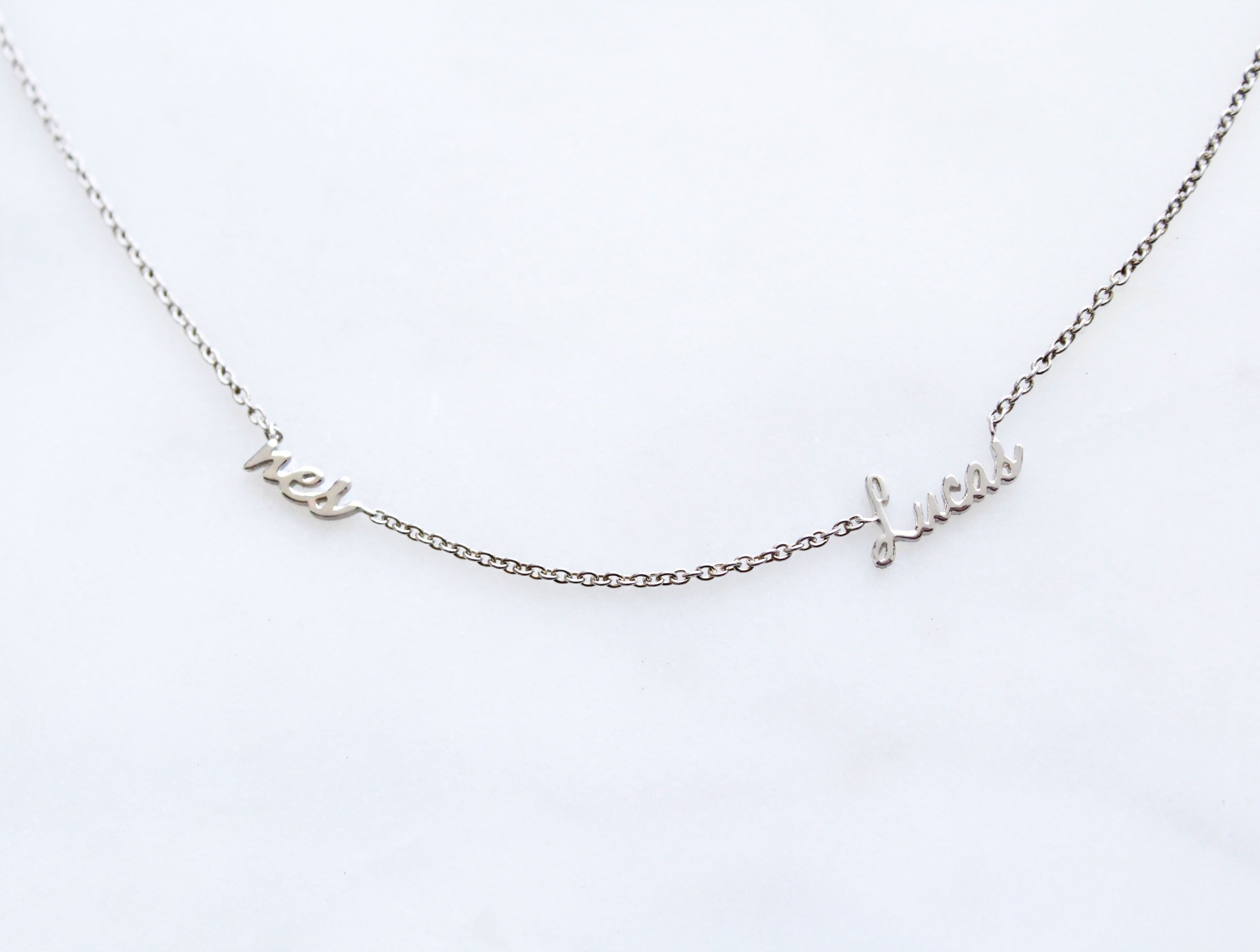 Kimiya Jewelers Double Name Necklace