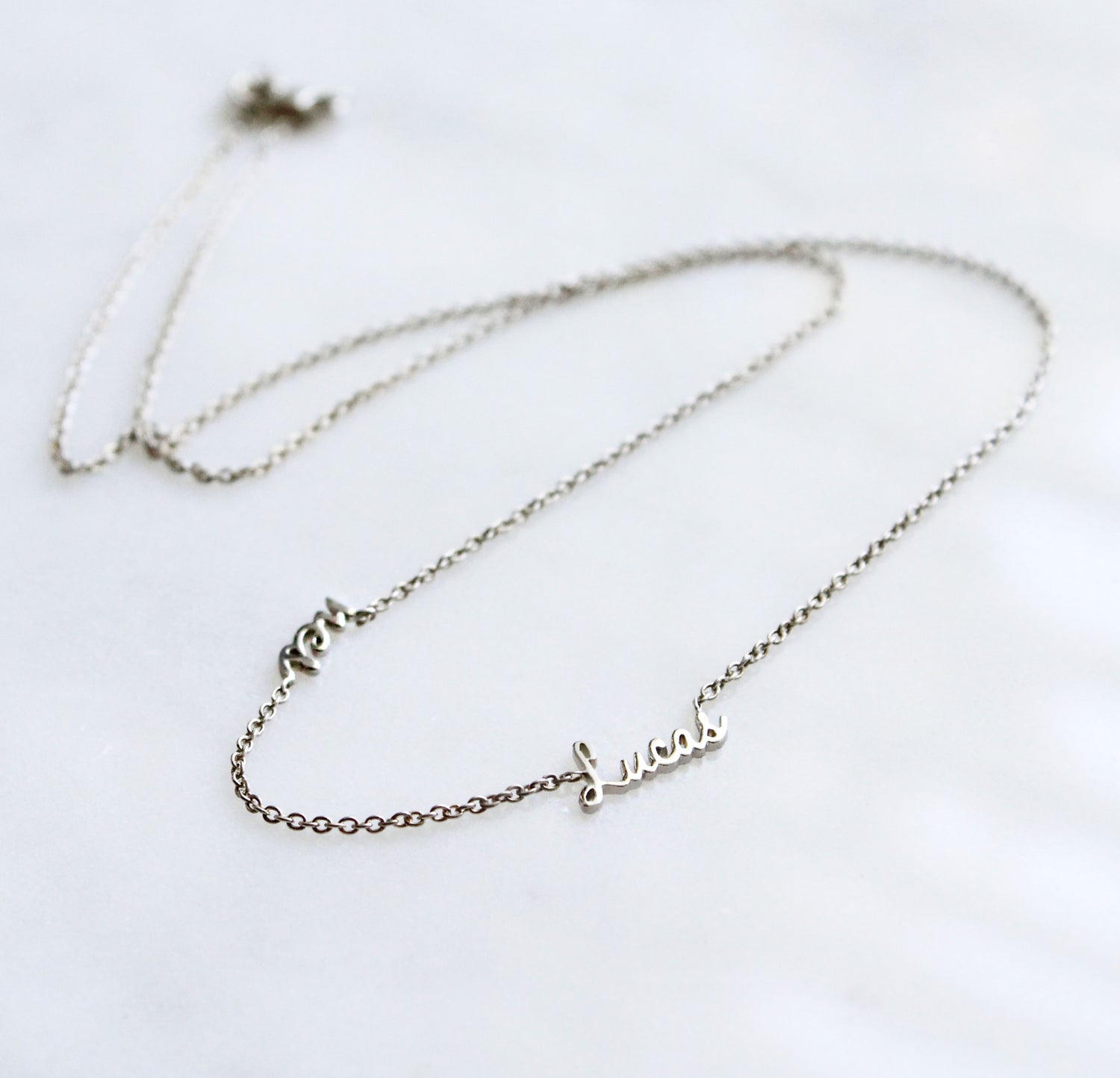 Kimiya Jewelers Double Name Necklace