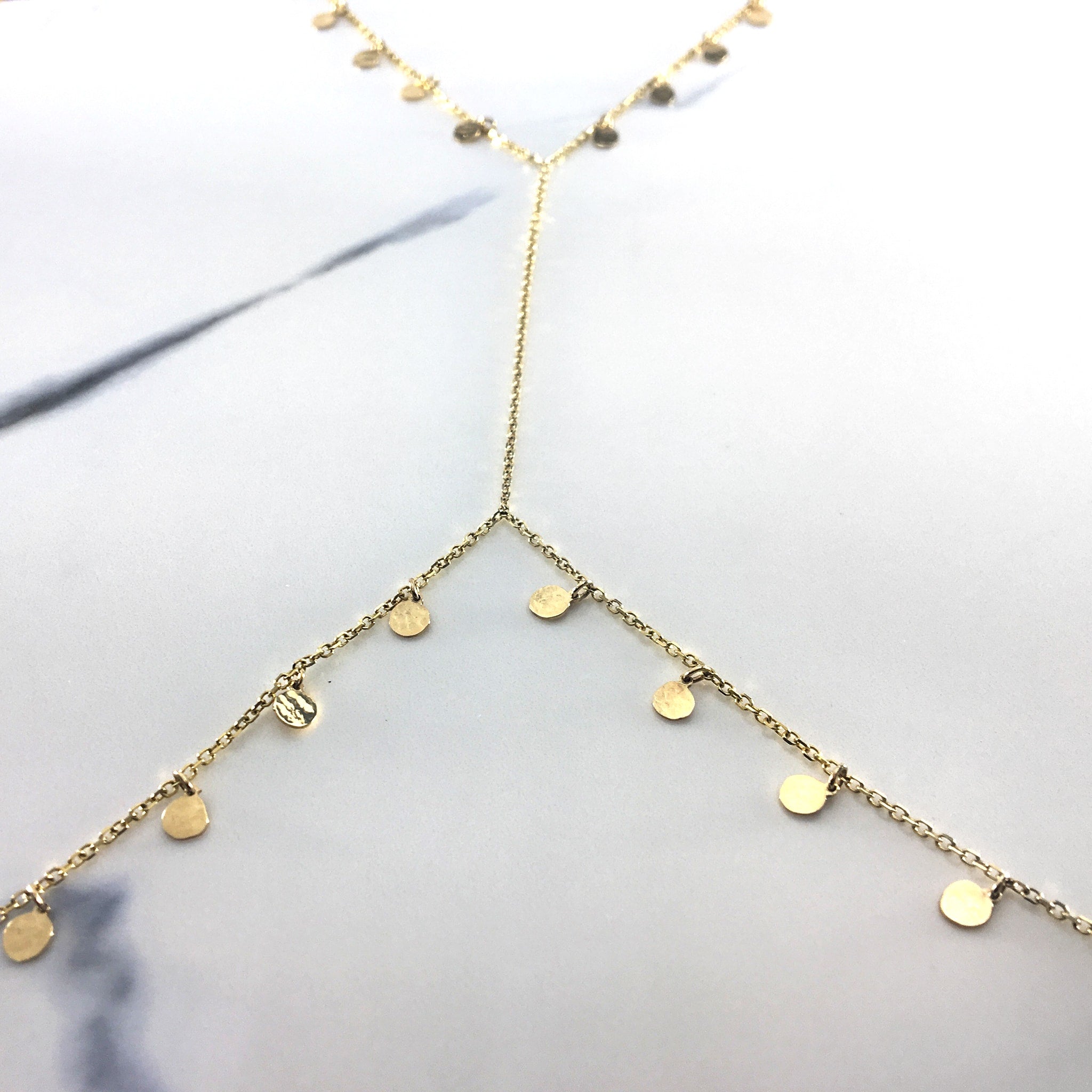 14k Solid Gold Kayra Body Chain