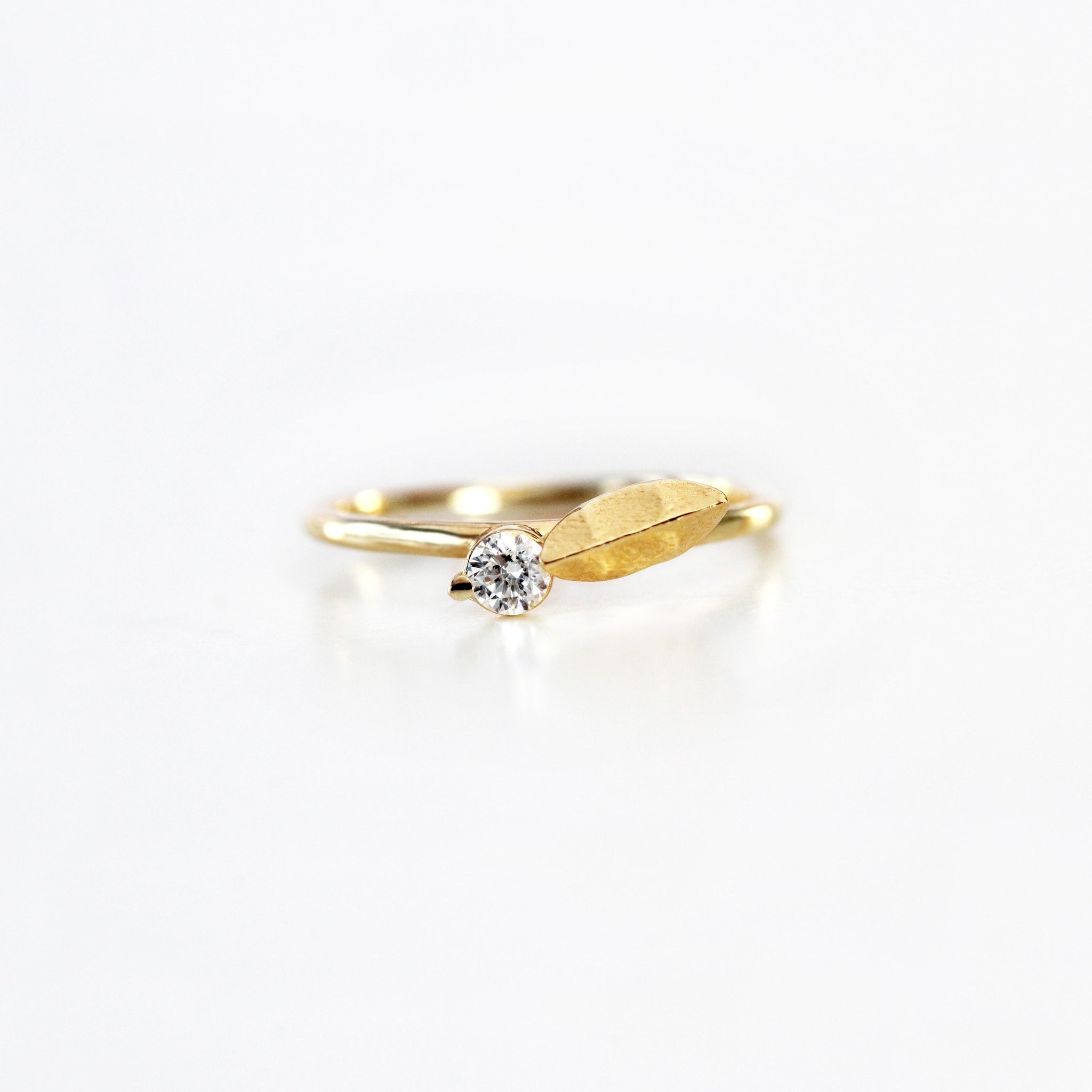 Love Cursive Gold Ring | Sparkling Romantic Diamond Ring| CaratLane