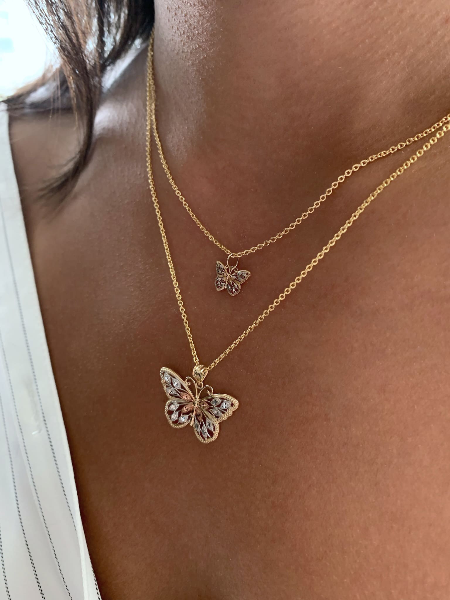 Mini Gold Butterfly Necklace