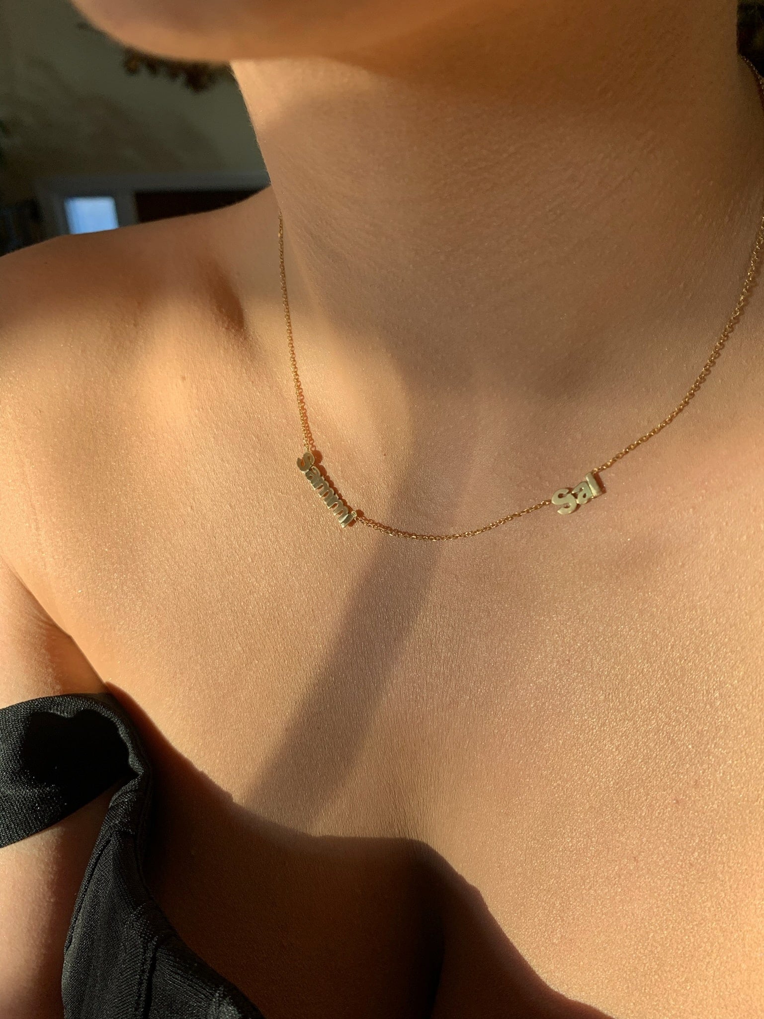 Two Name Diamond Necklace