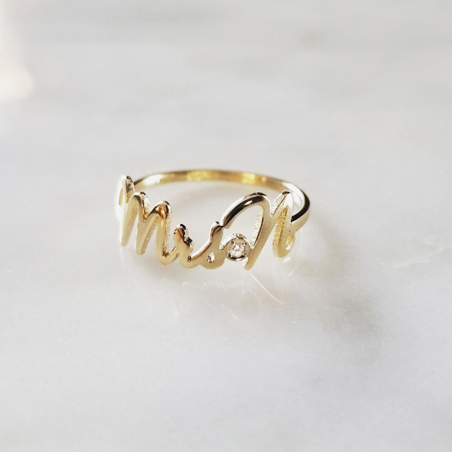 Script Name Ring/Mrs Wedding Band