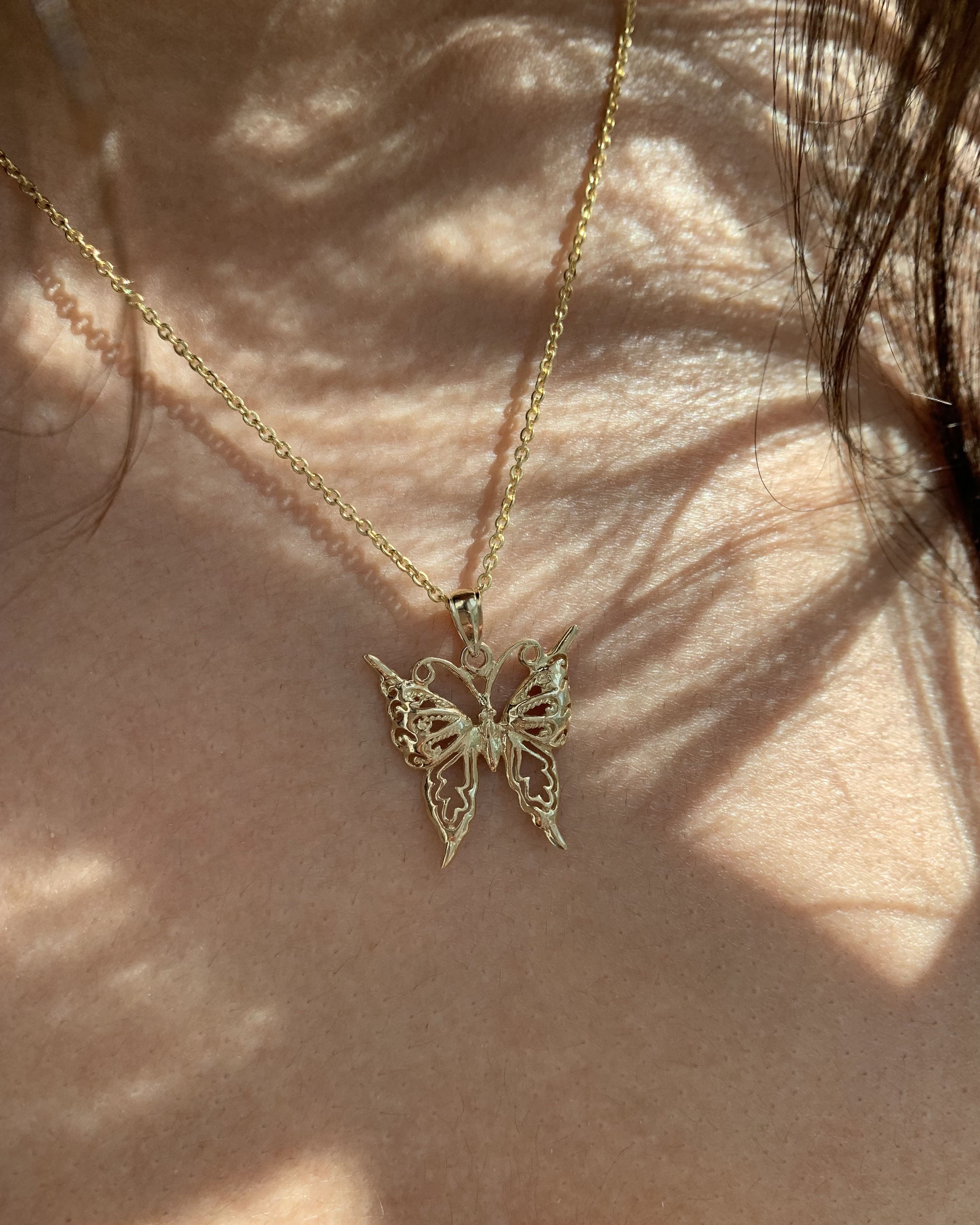 Gold Butterfly Necklace