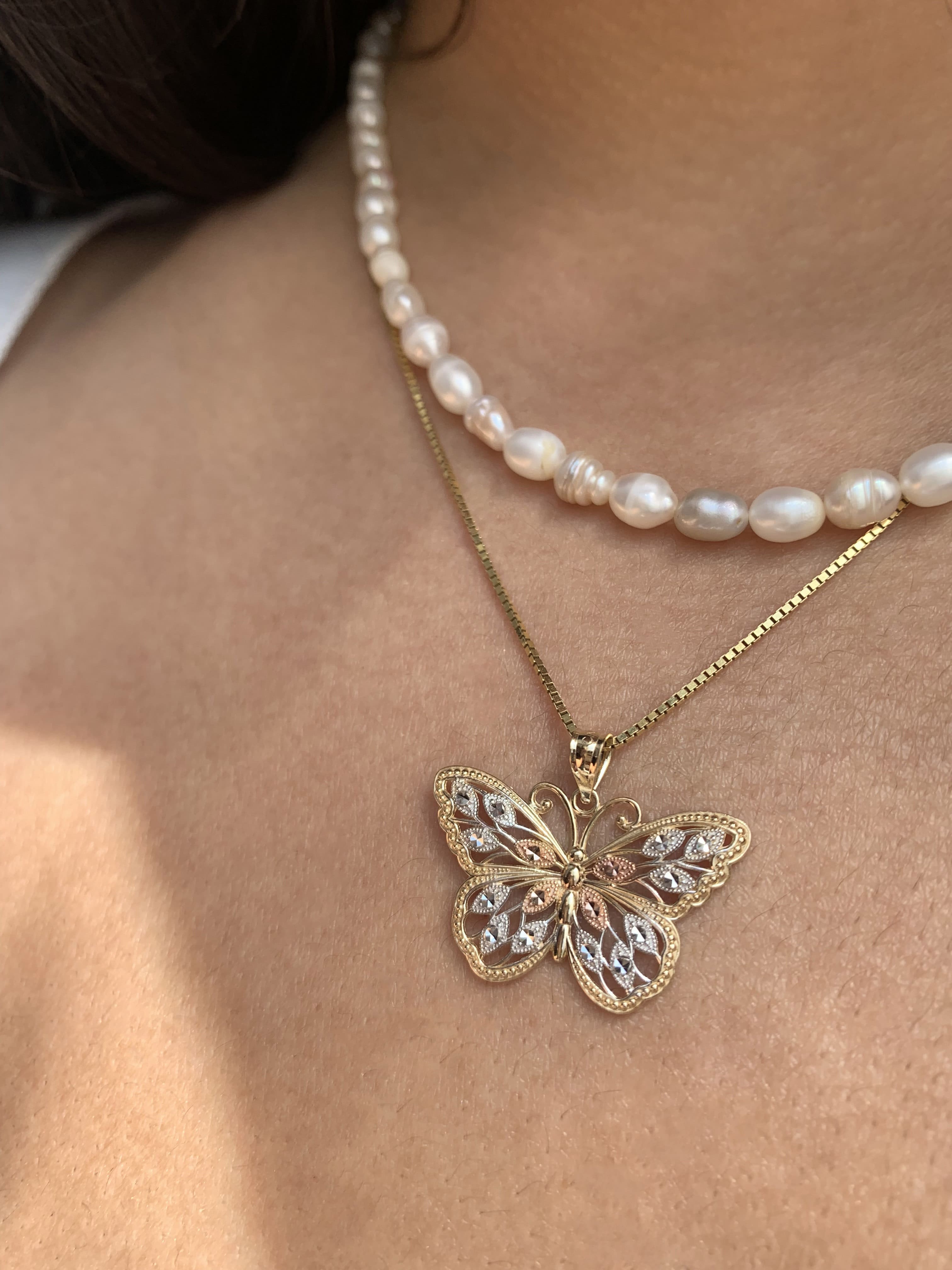 Gold Butterfly Necklace