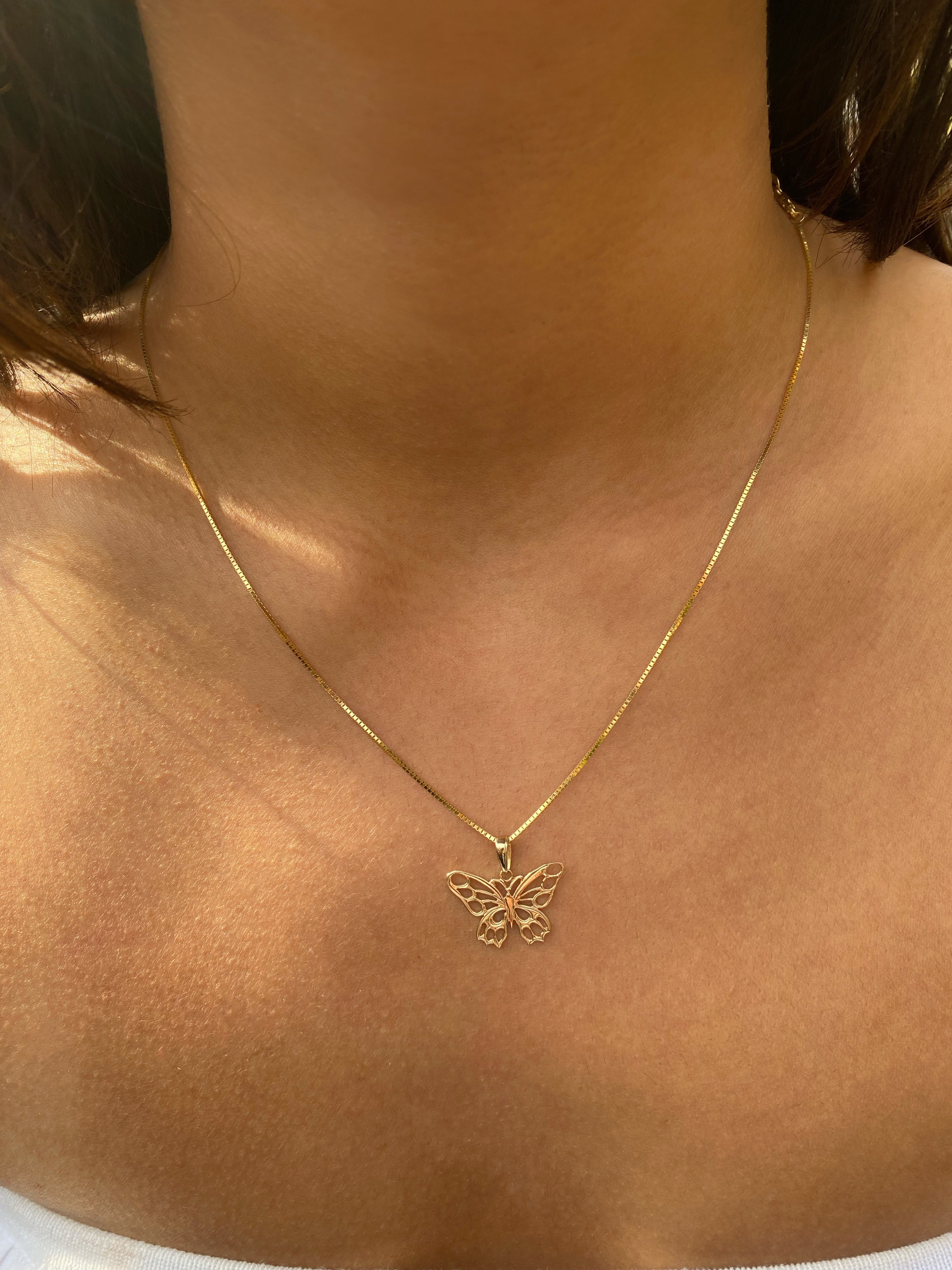 Gold Butterfly Necklace