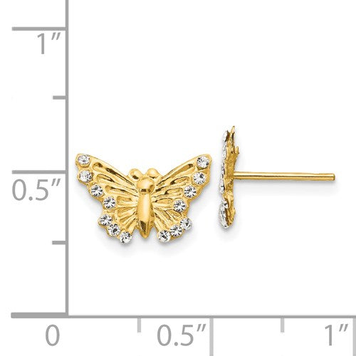 Gold Butterfly Earrings