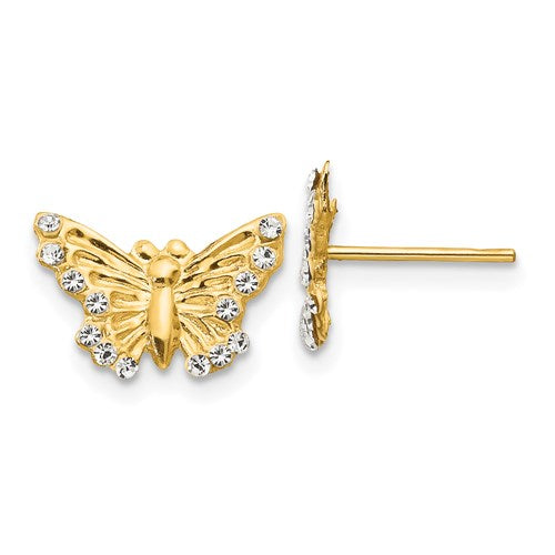 Gold Butterfly Earrings