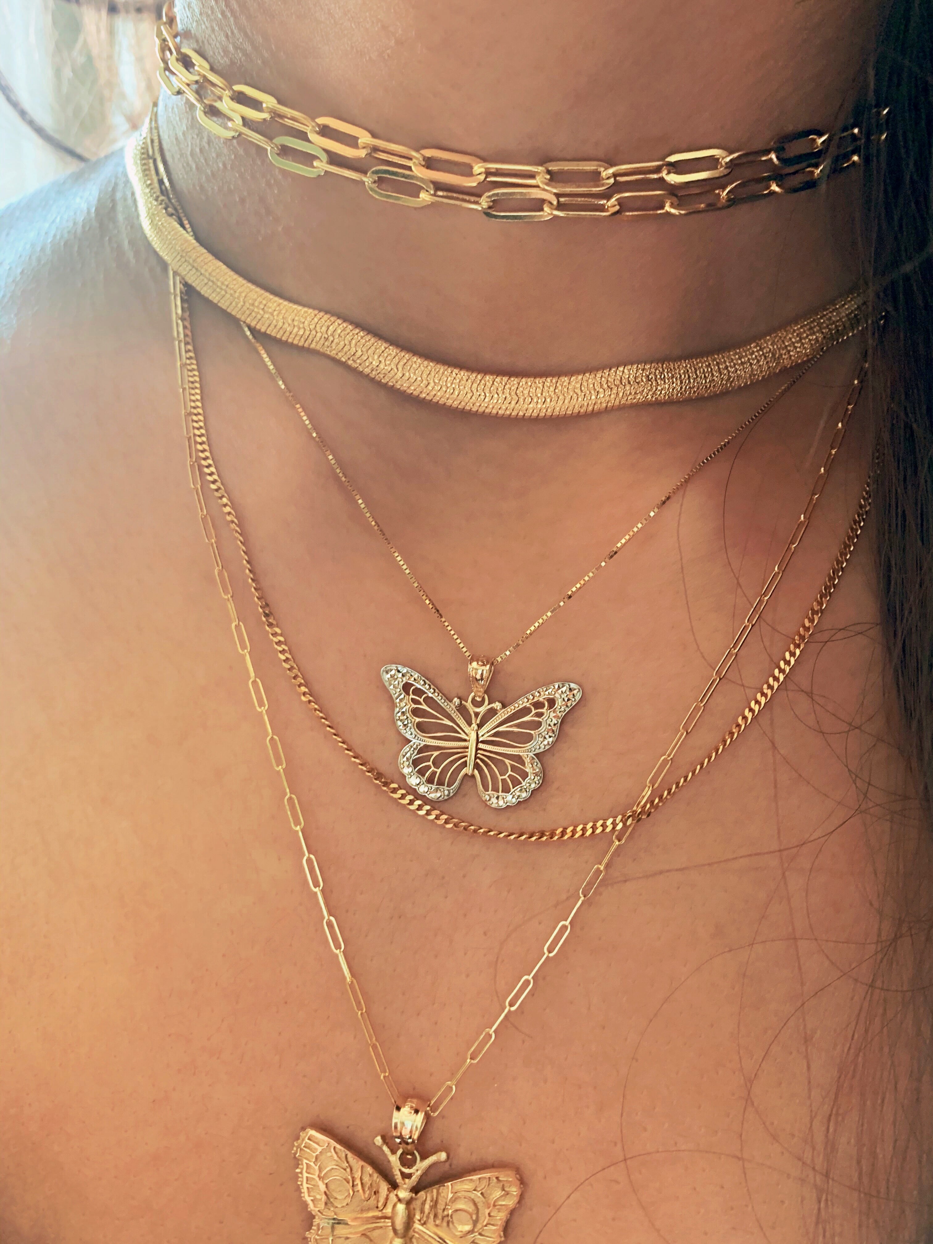 Gold Butterfly Necklace