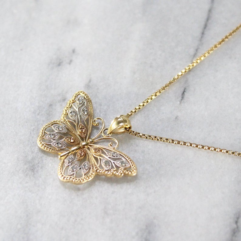 Gold Butterfly Necklace