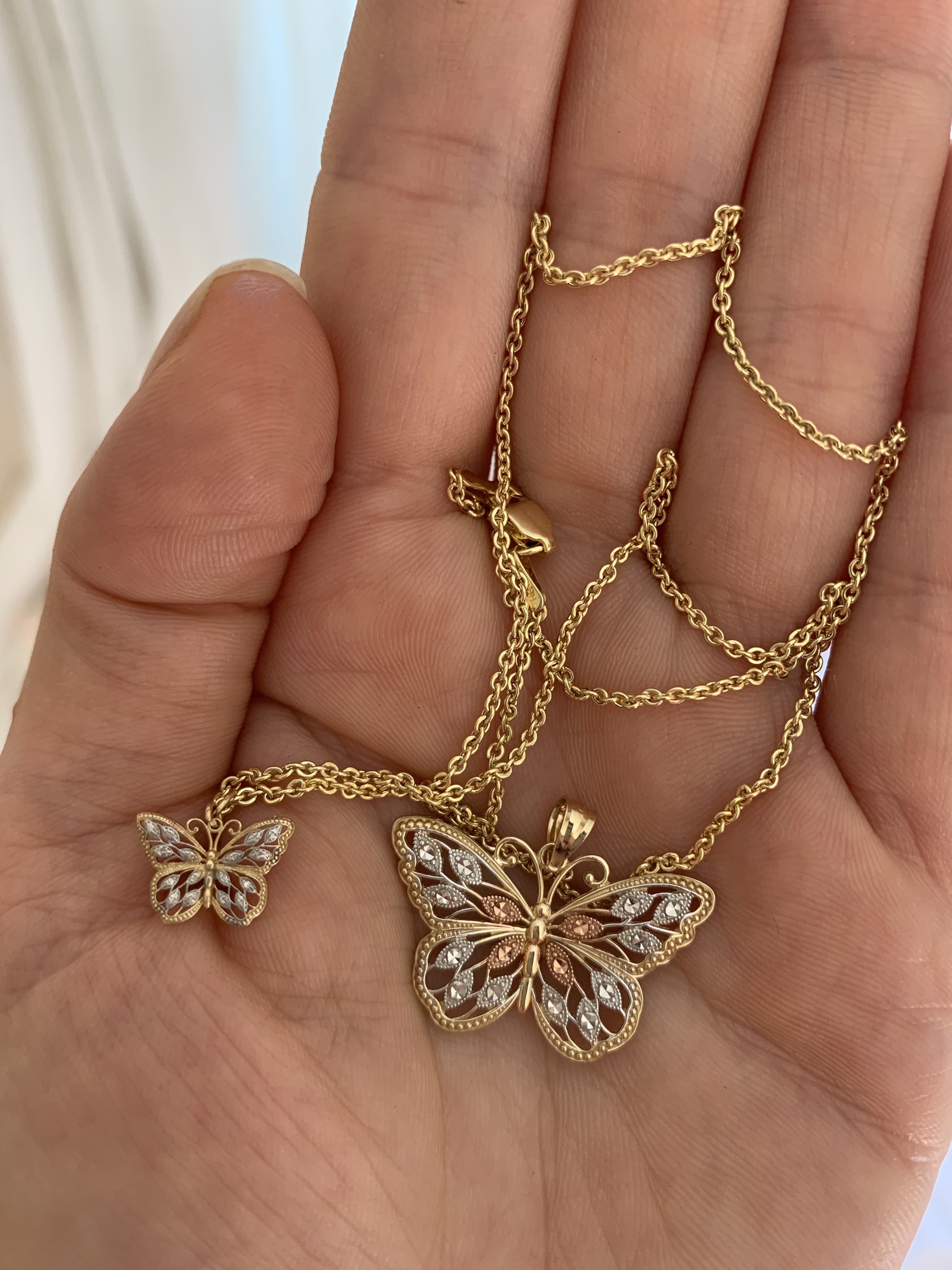 Mini Gold Butterfly Necklace